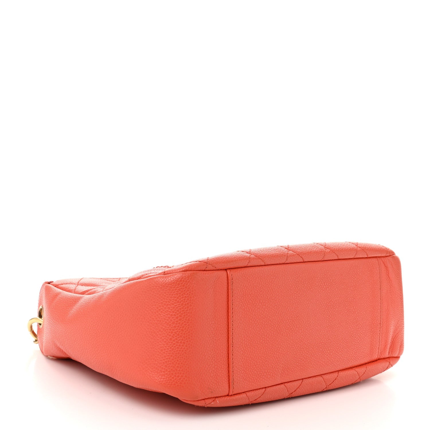 Caviar Quilted Timeless CC Shoulder Bag Coral