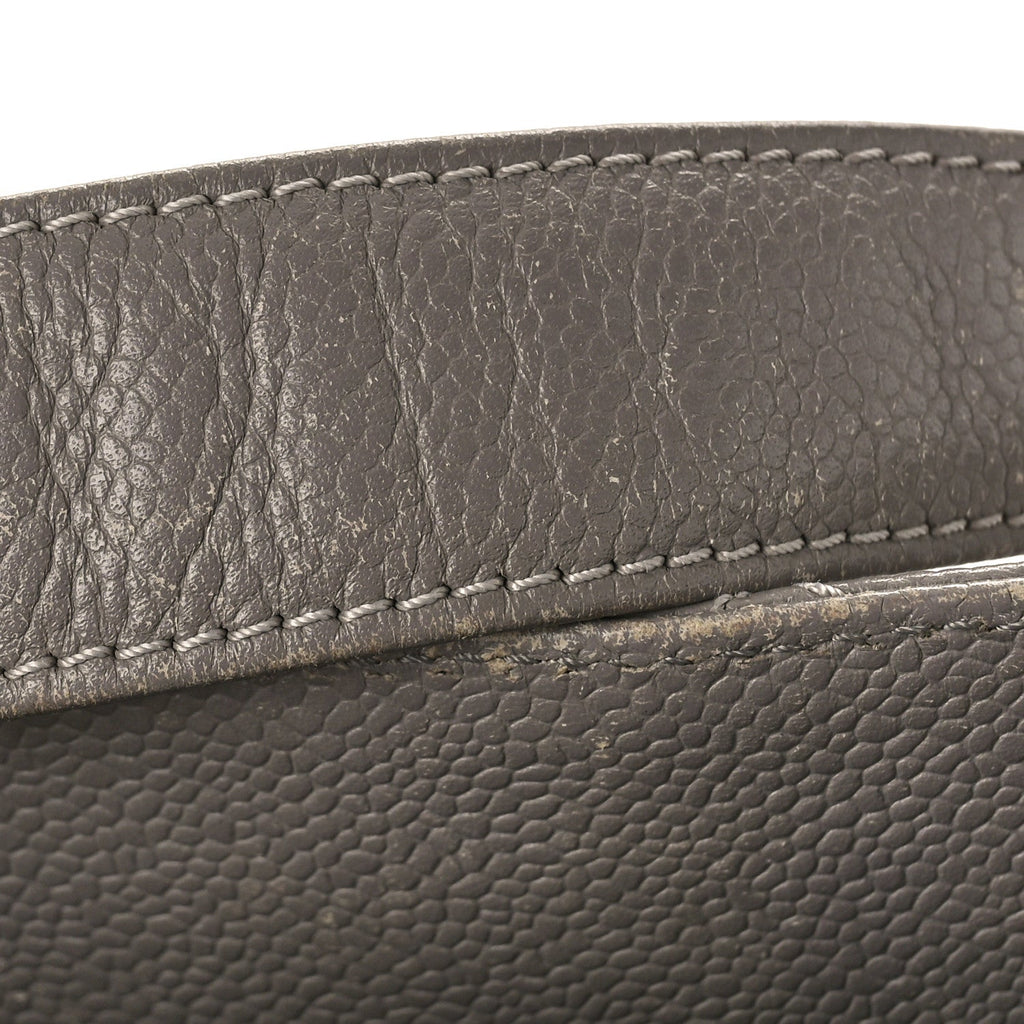 Caviar Quilted Grand Shopping Tote GST Light Grey