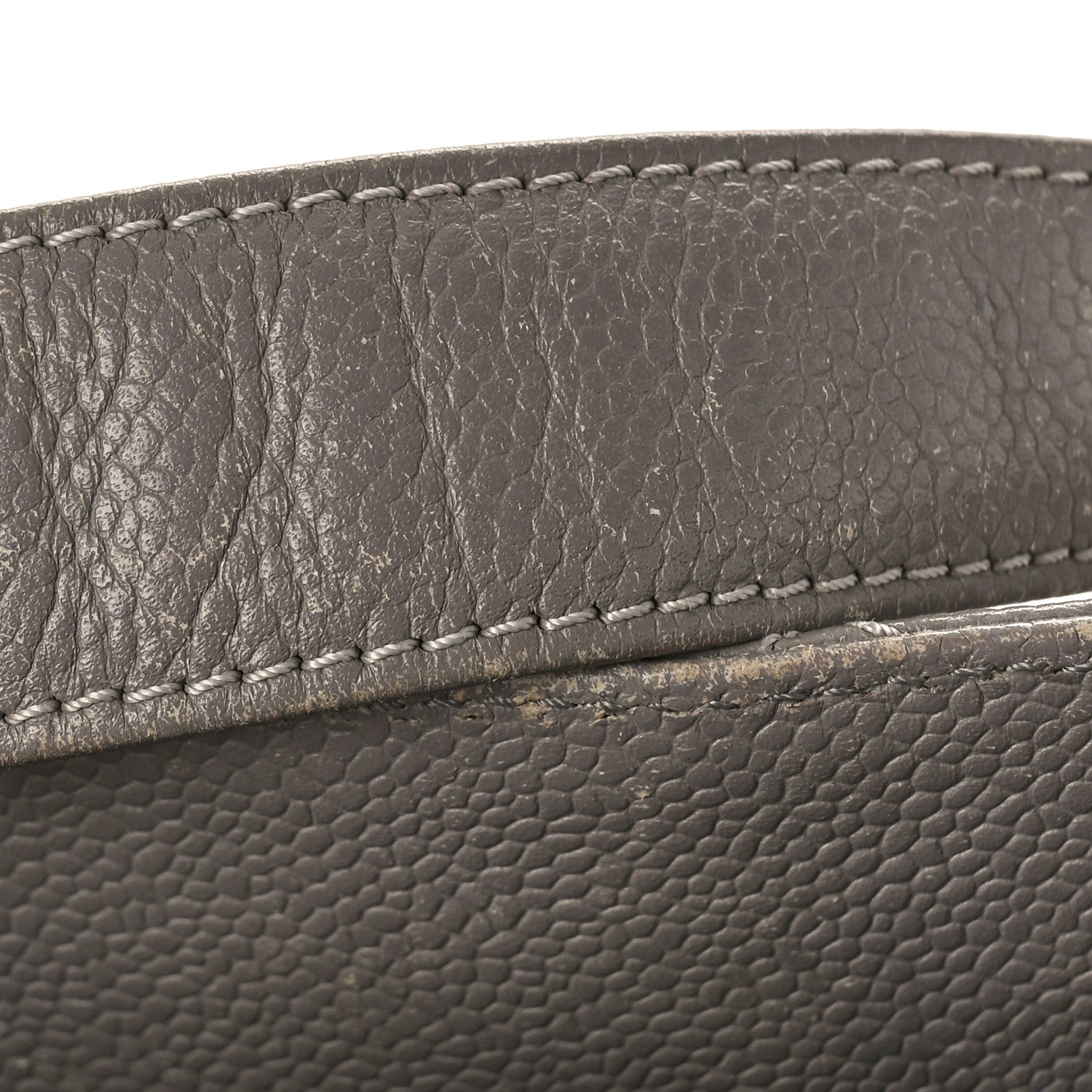 Caviar Quilted Grand Shopping Tote GST Light Grey