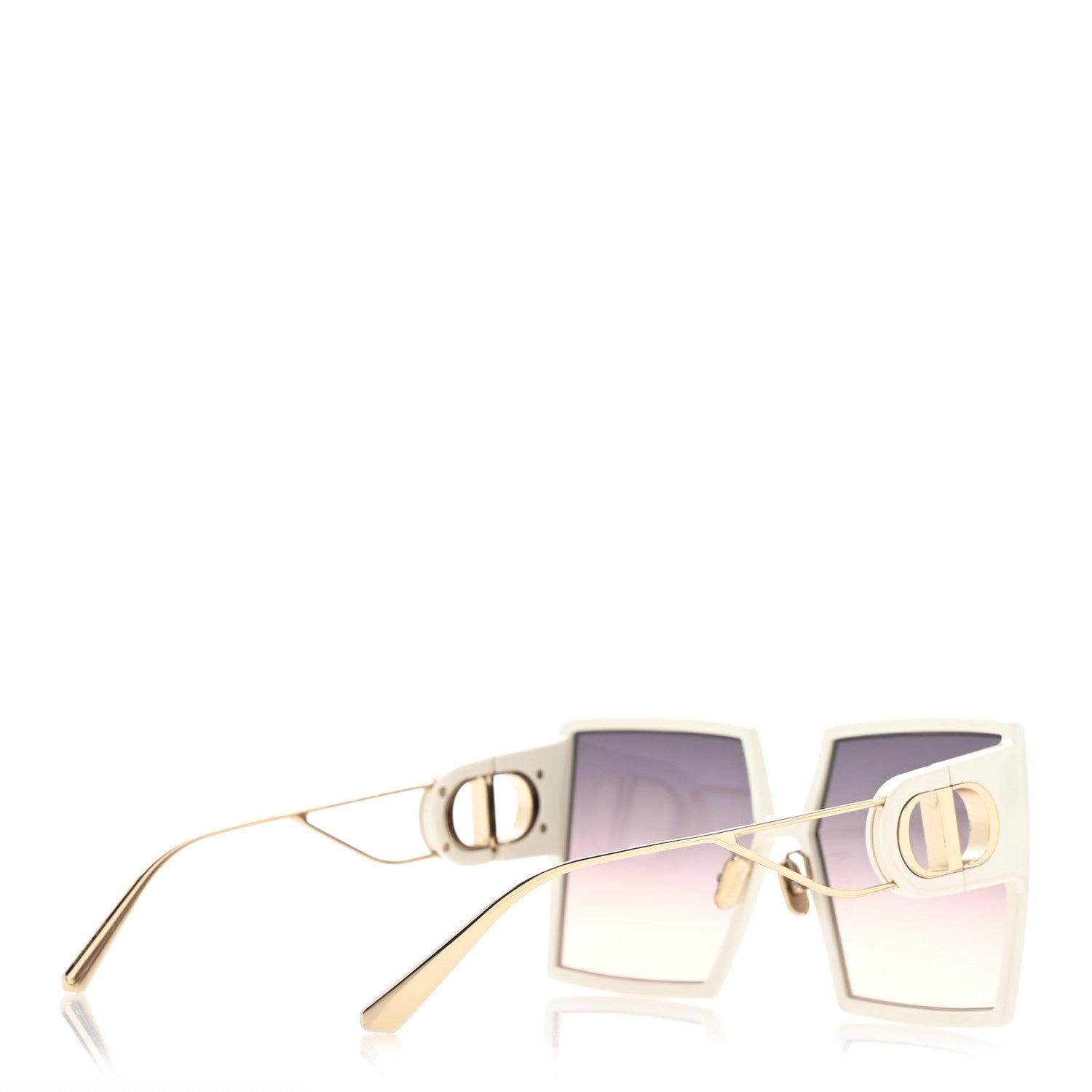 Square 30 Montaigne SU Sunglasses White