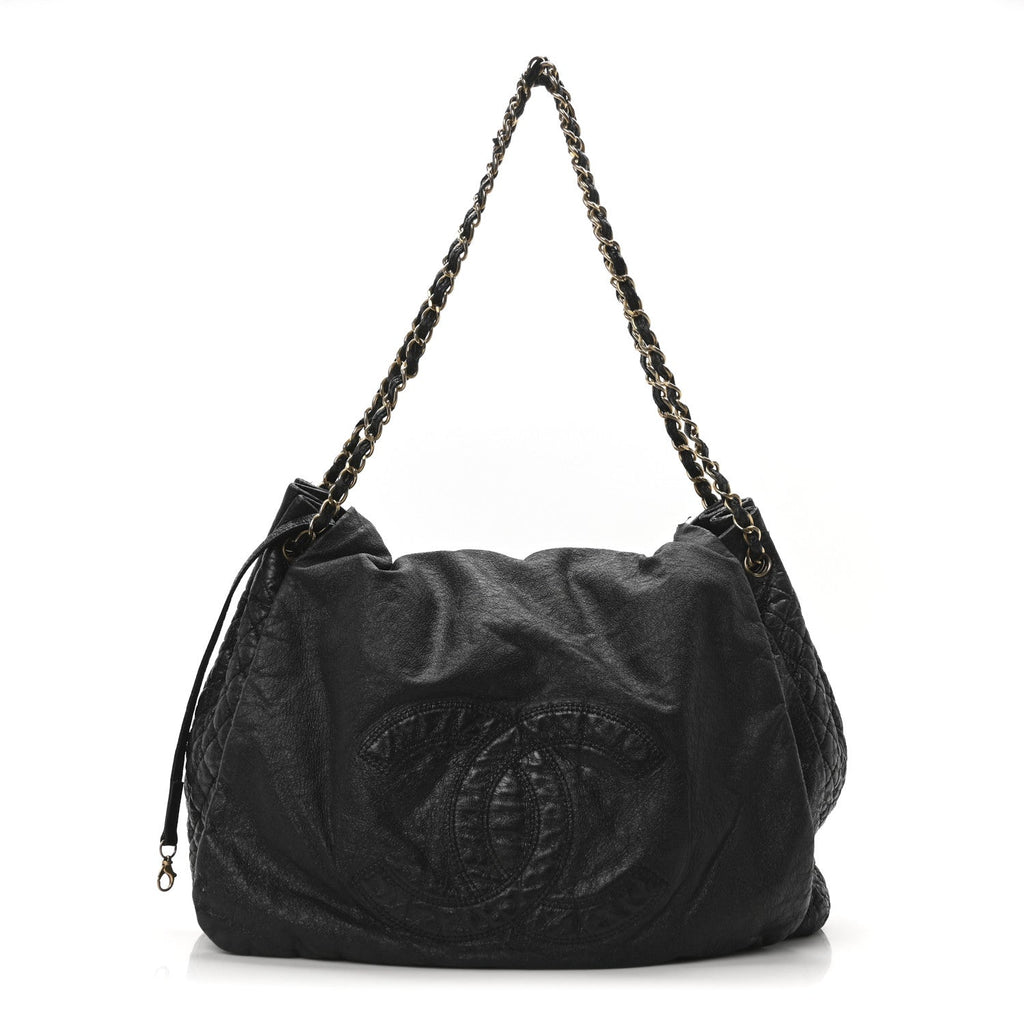 Vinyl XL Rock and Chain Flap Black