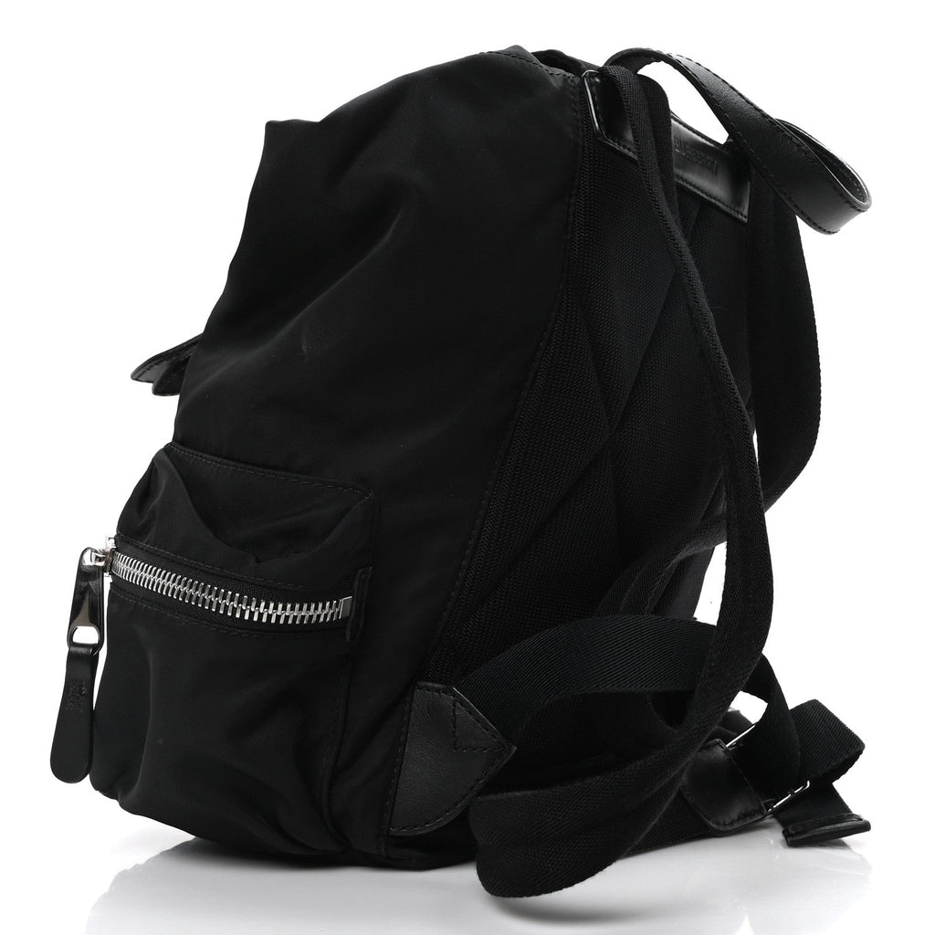 Nylon Logo Print Small Rucksack Backpack