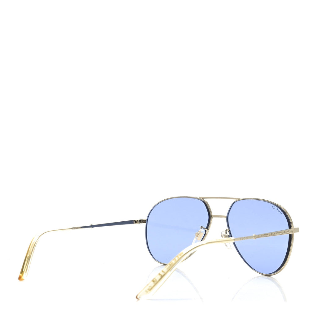 Metal Aviator Sunglasses GG0356S Blue