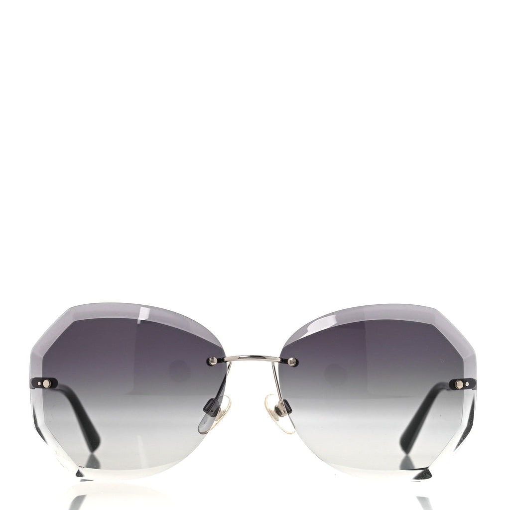 Metal Spring Round Sunglasses 4220 Silver