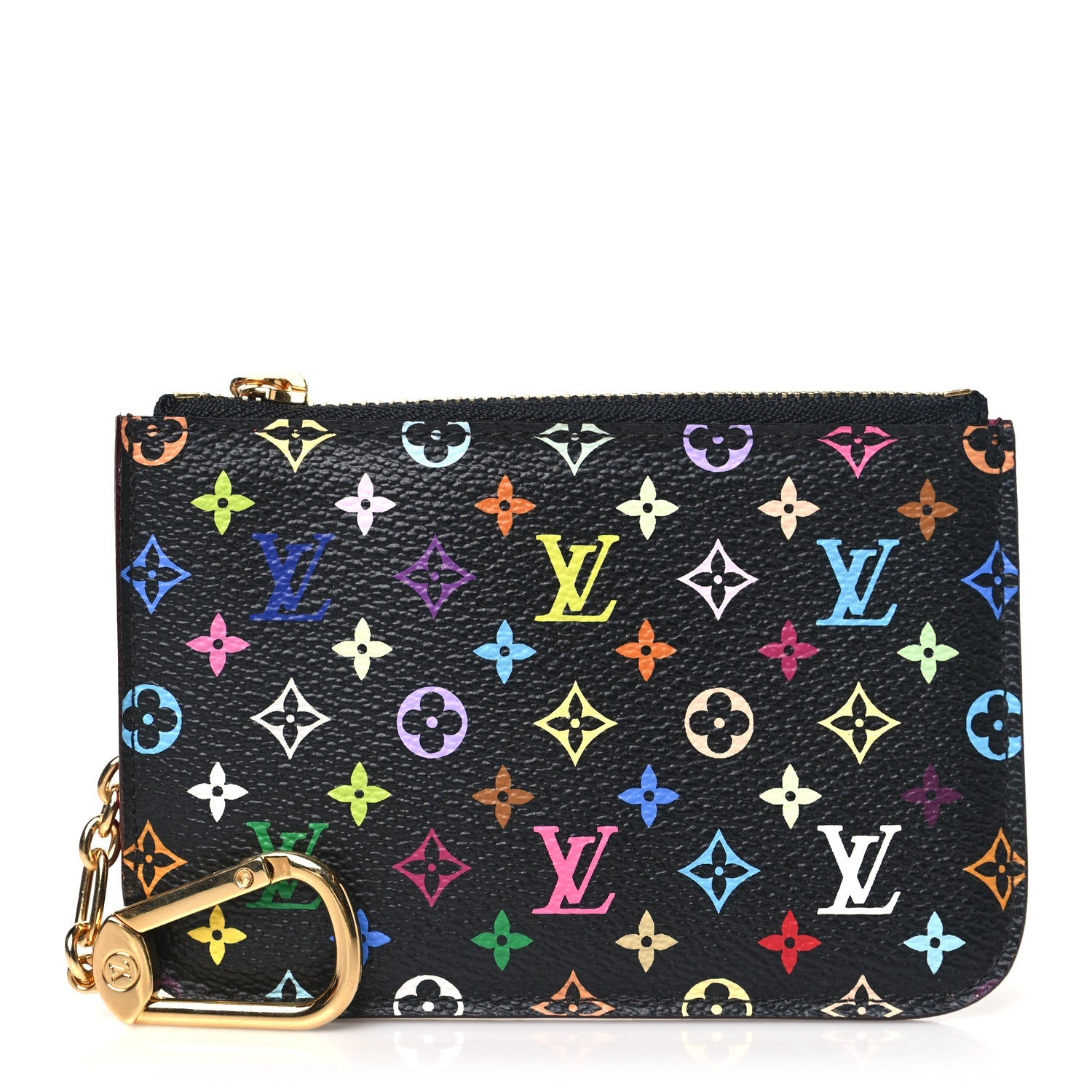Monogram Multicolor Key Pouch Black Grenade