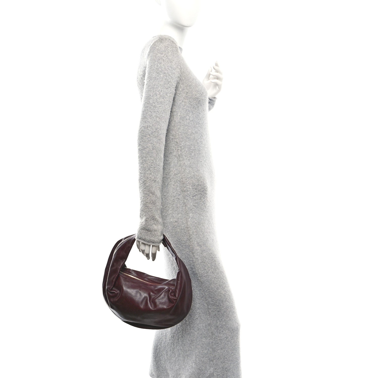 Calfskin Medium Olivia Hobo Burgundy