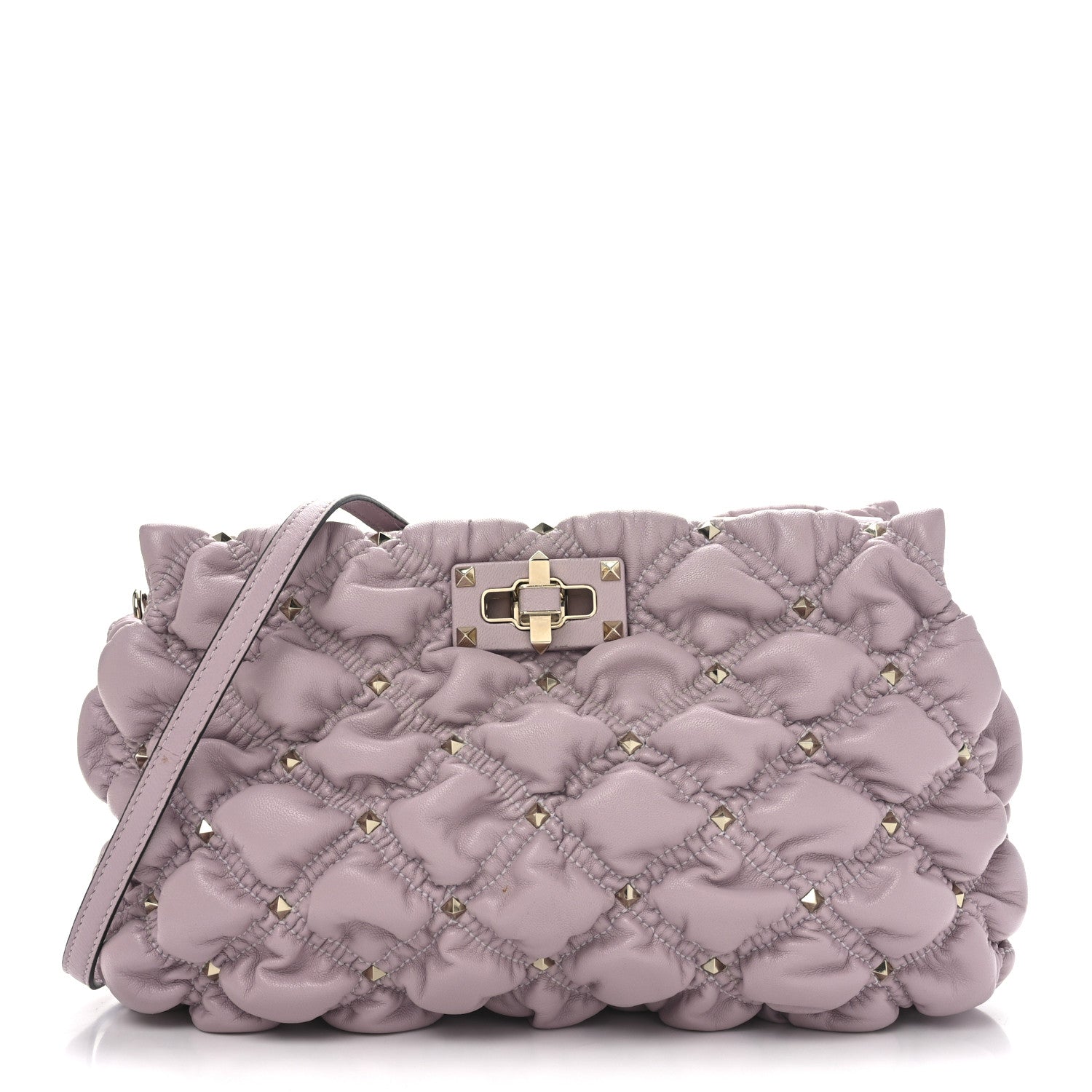 Nappa Spikeme Clutch Rose Quartz