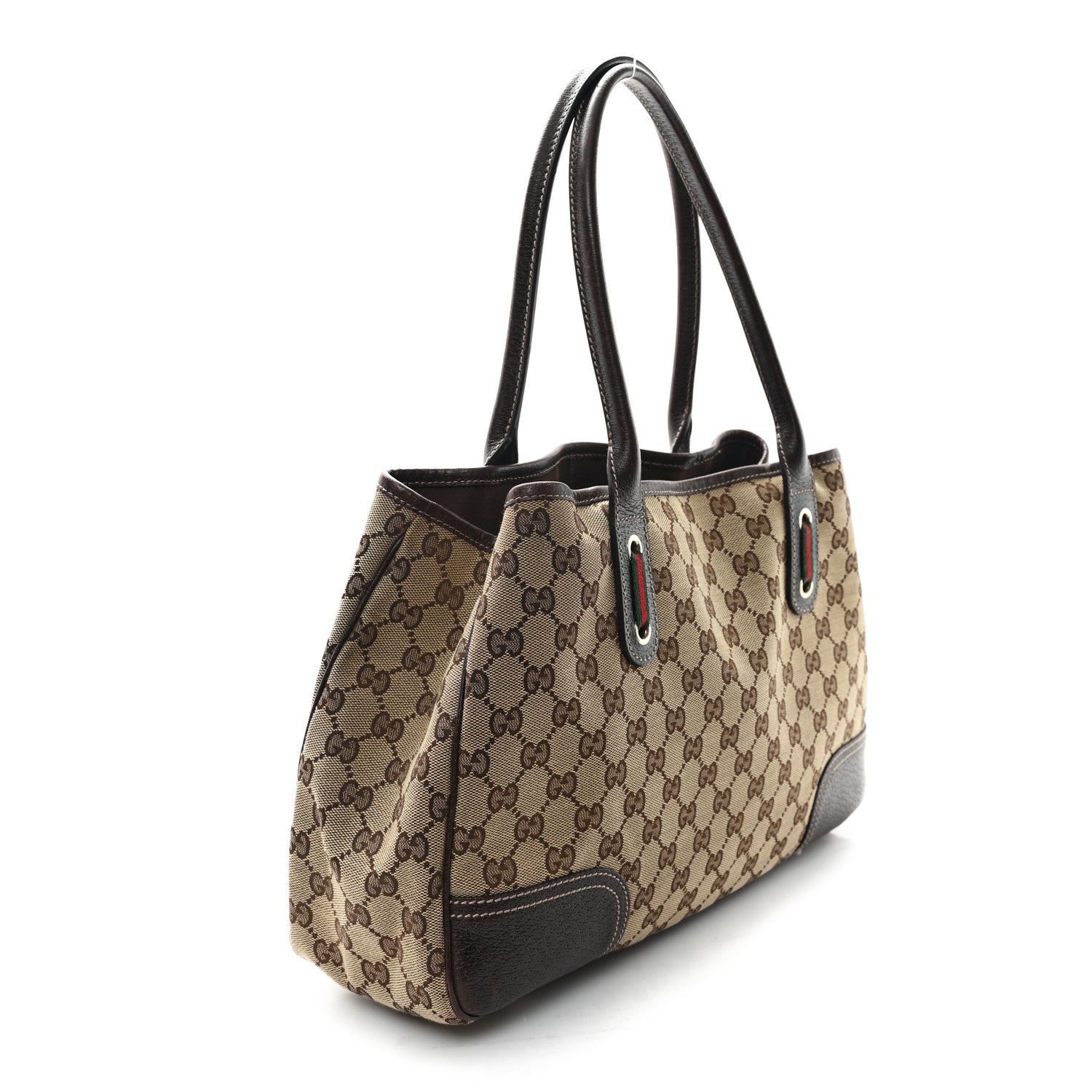 Monogram Medium Princy Tote Dark Brown