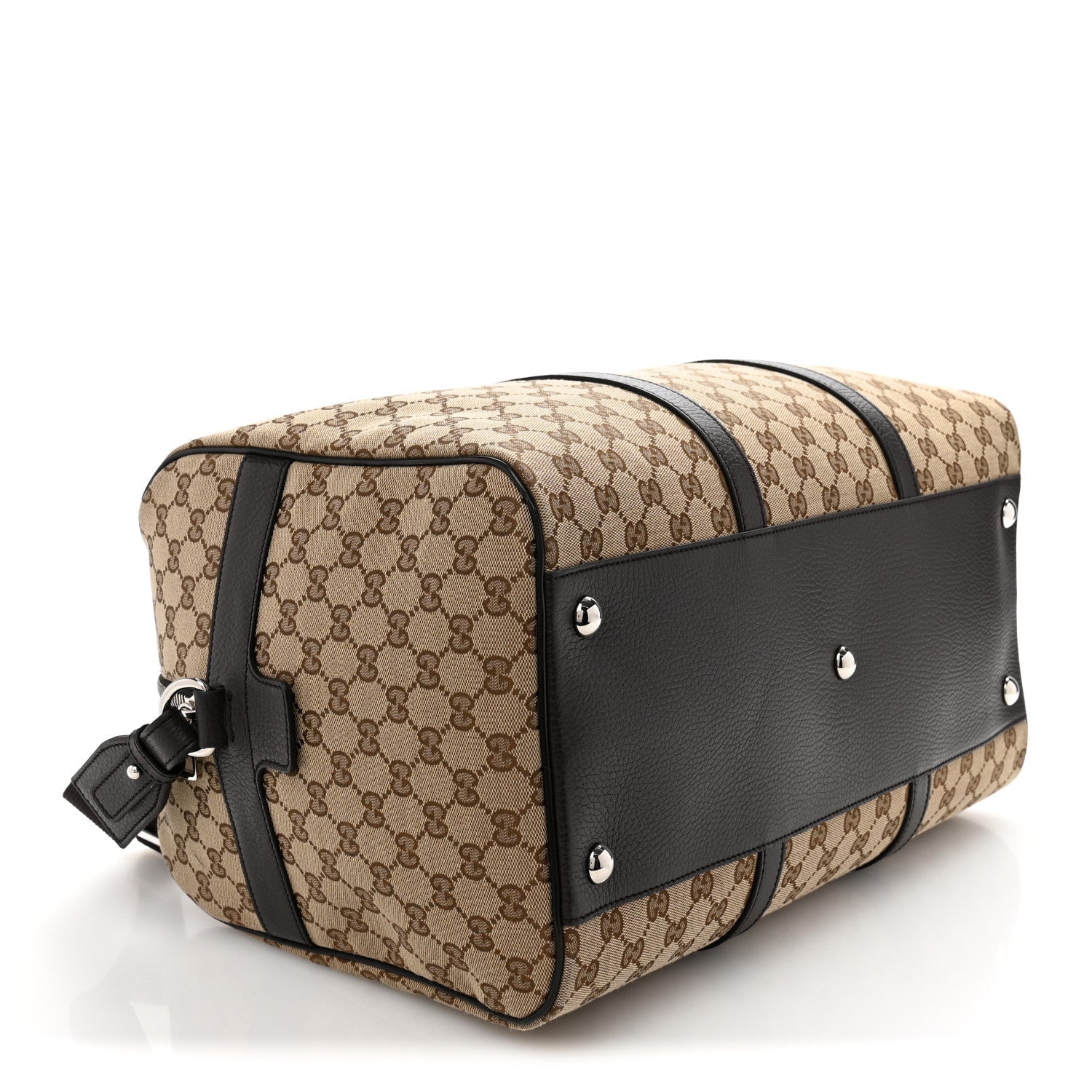 Monogram Dollar Calfskin Boston Duffle Bag Beige Ebony Testa di Moro Marrone Scuro