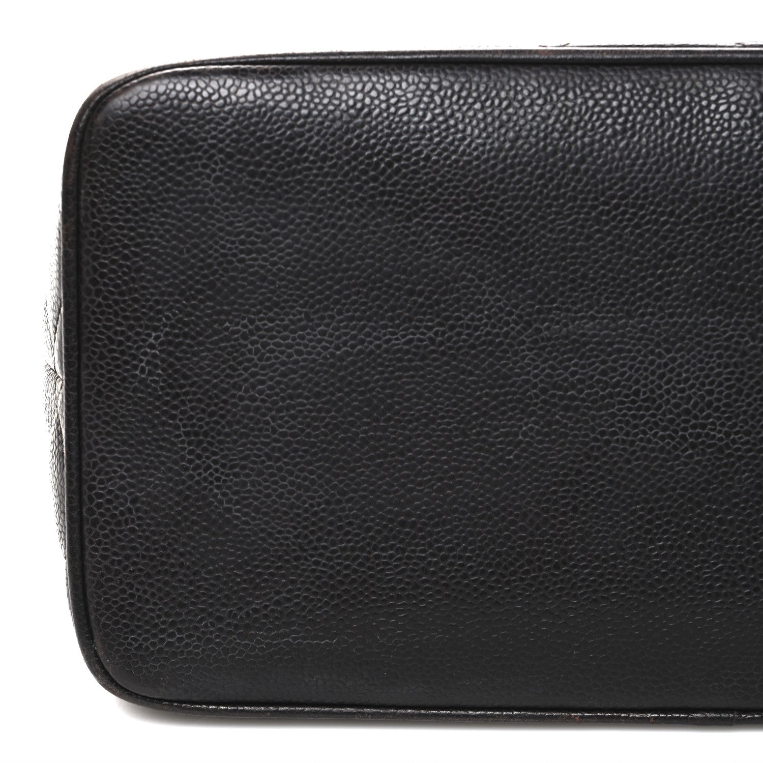Caviar Quilted Medallion Tote Dark Brown