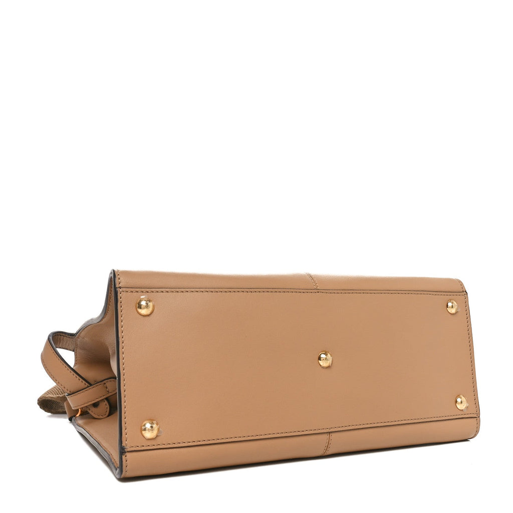 Vitello Seta Nabuck Pequin Medium Peekaboo X-Lite Cuoio Tabacco Moro