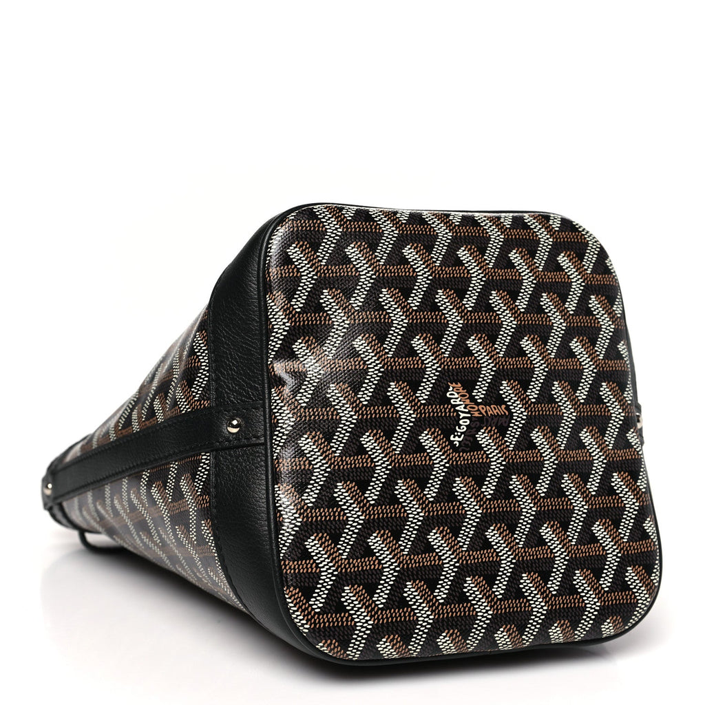 Goyardine Petit Flot Bucket Bag PM Black