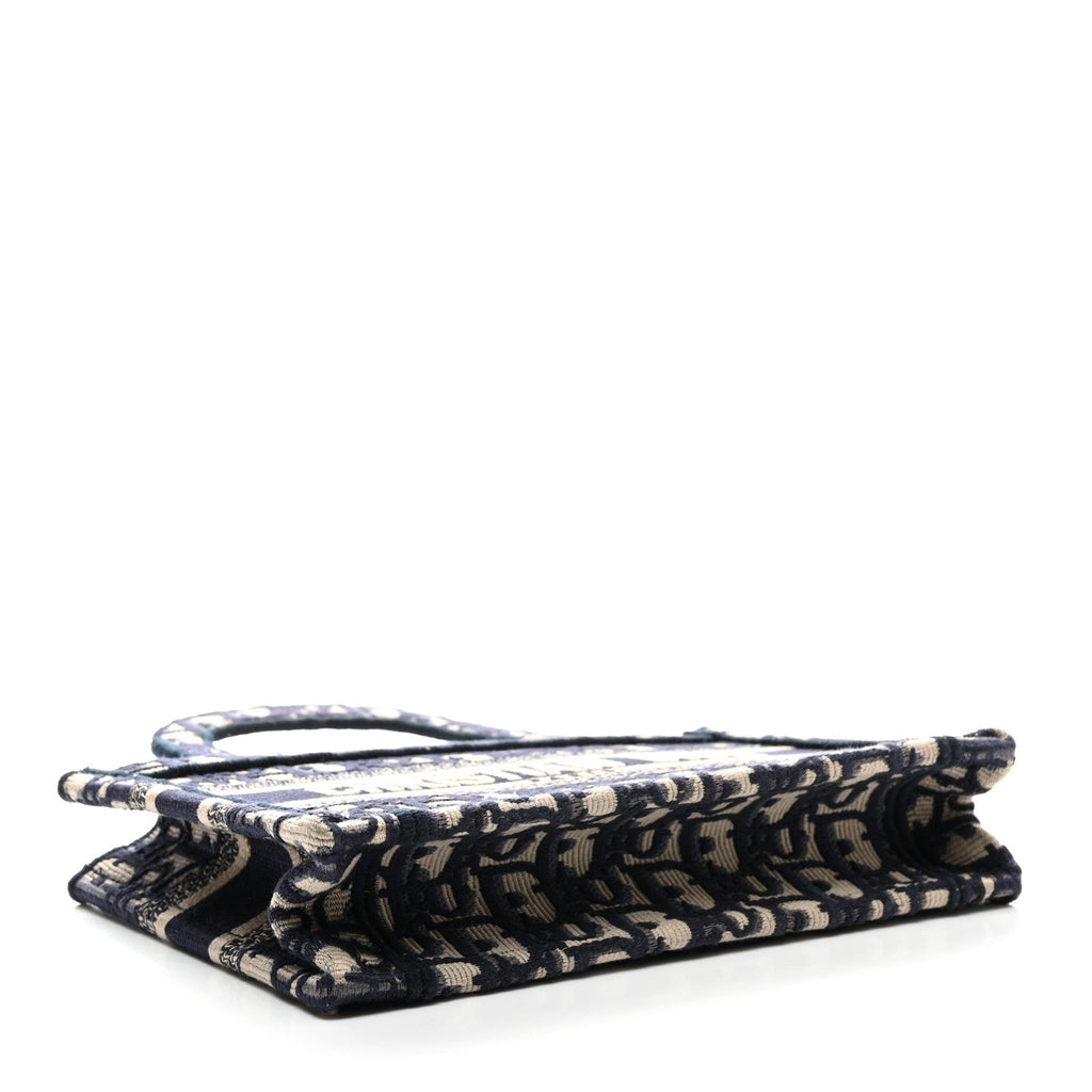 Oblique Mini Book Tote Blue Multicolor