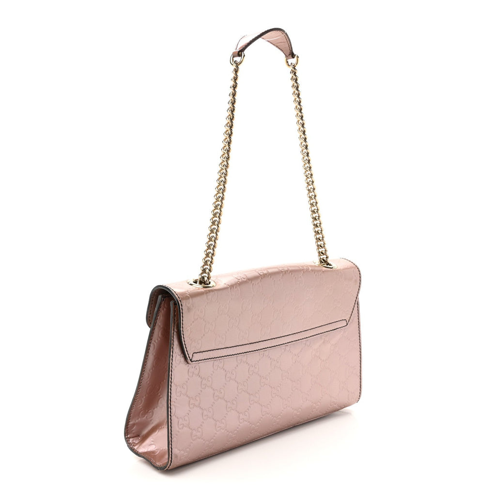 Shine Guccissima Medium Emily Chain Shoulder Bag Dark Cipria