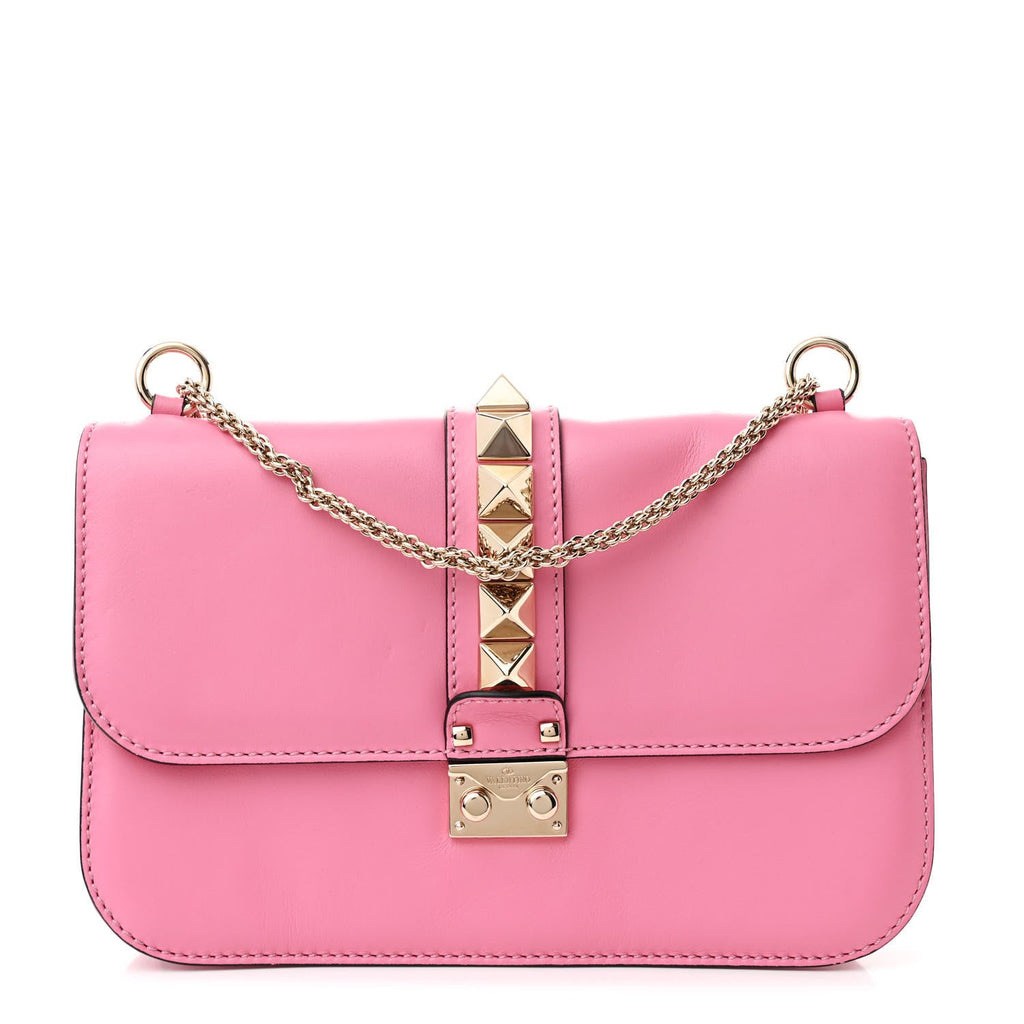 Vitello Medium Glam Lock Rockstud Flap Ninphea
