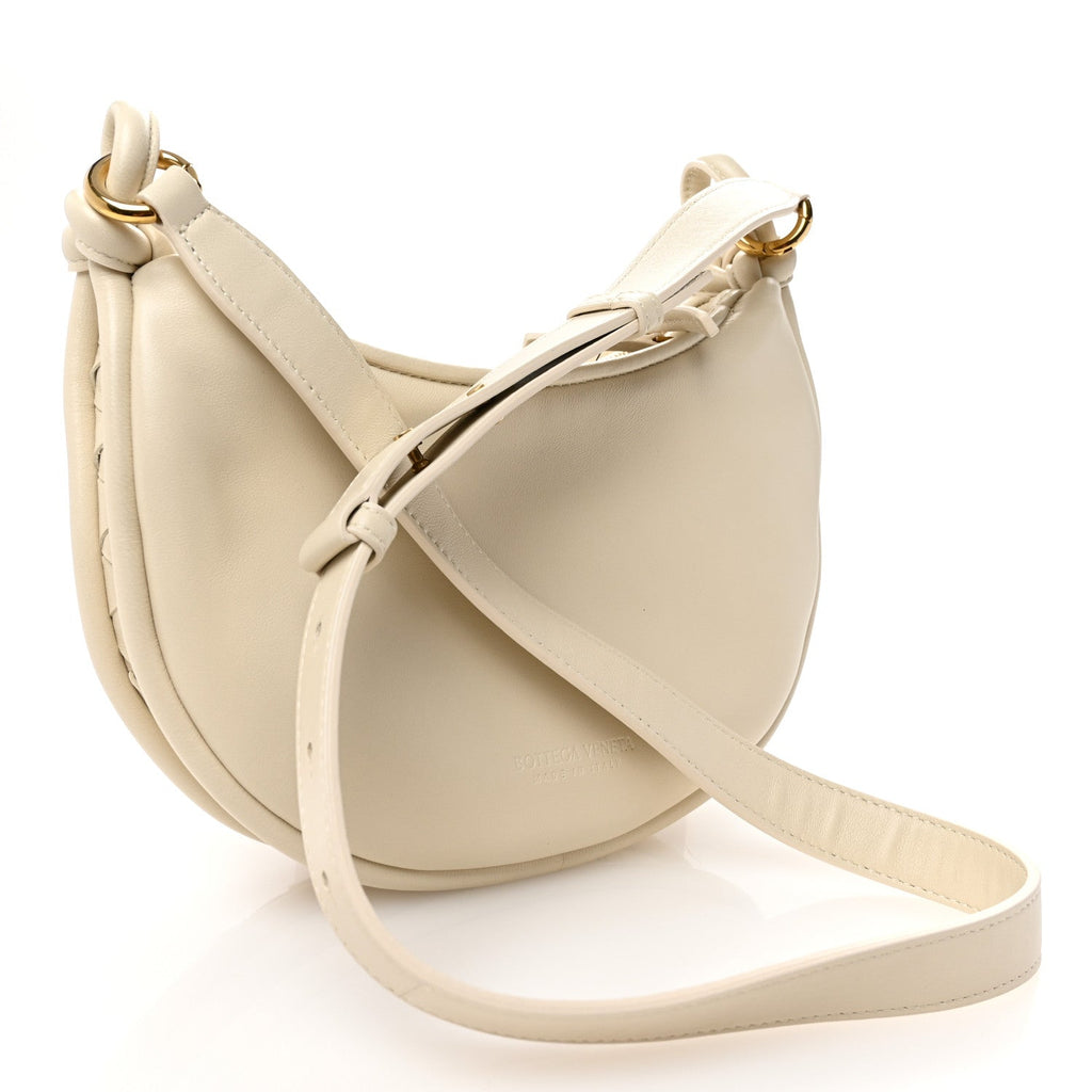 Nappa Intrecciato Small Gemelli Multipocket Bag Sea Salt