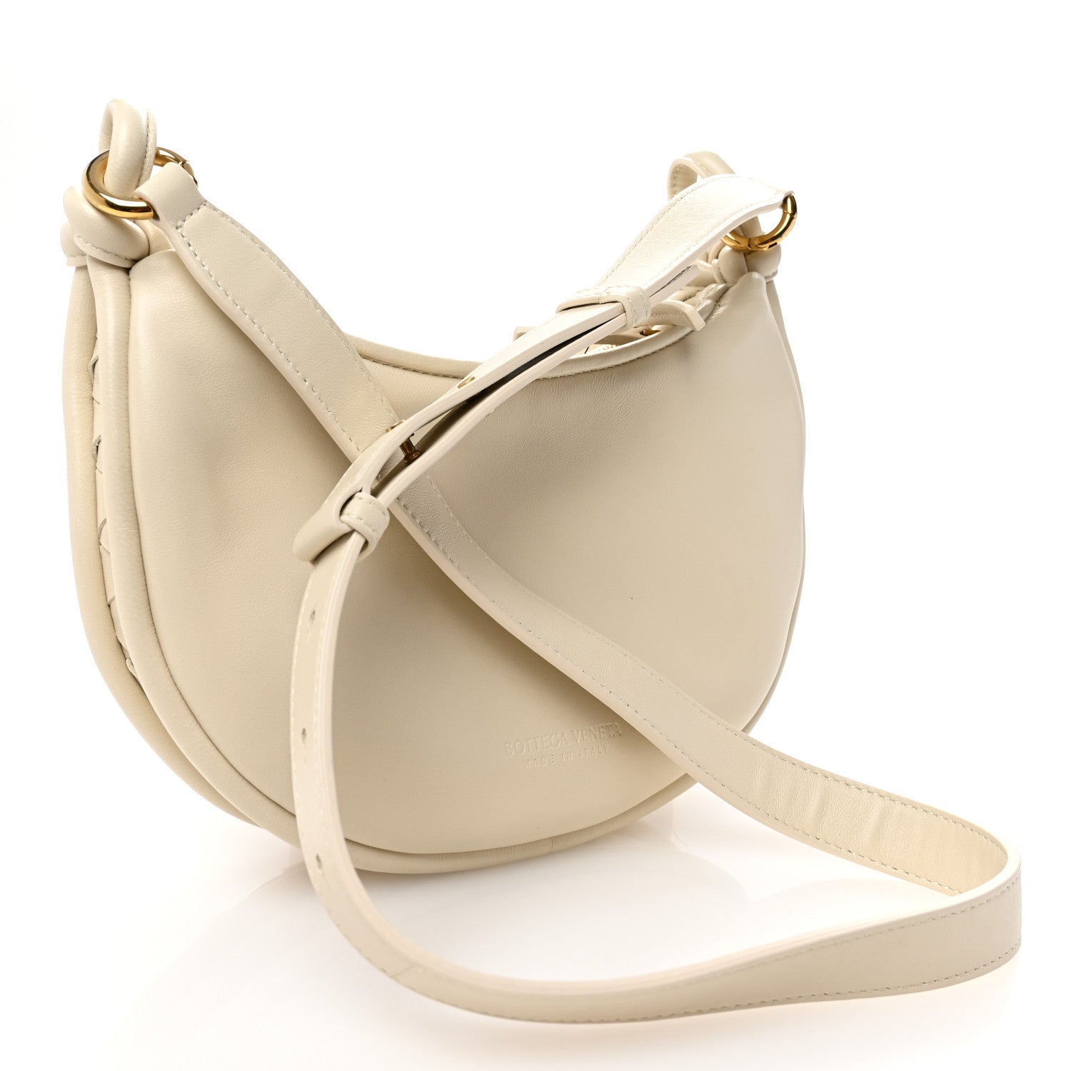 Nappa Intrecciato Small Gemelli Multipocket Bag Sea Salt