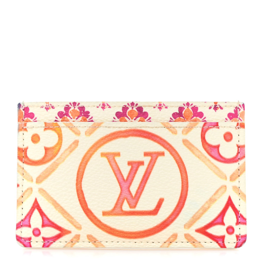 Monogram Tiles By The Pool  Holder Coral
