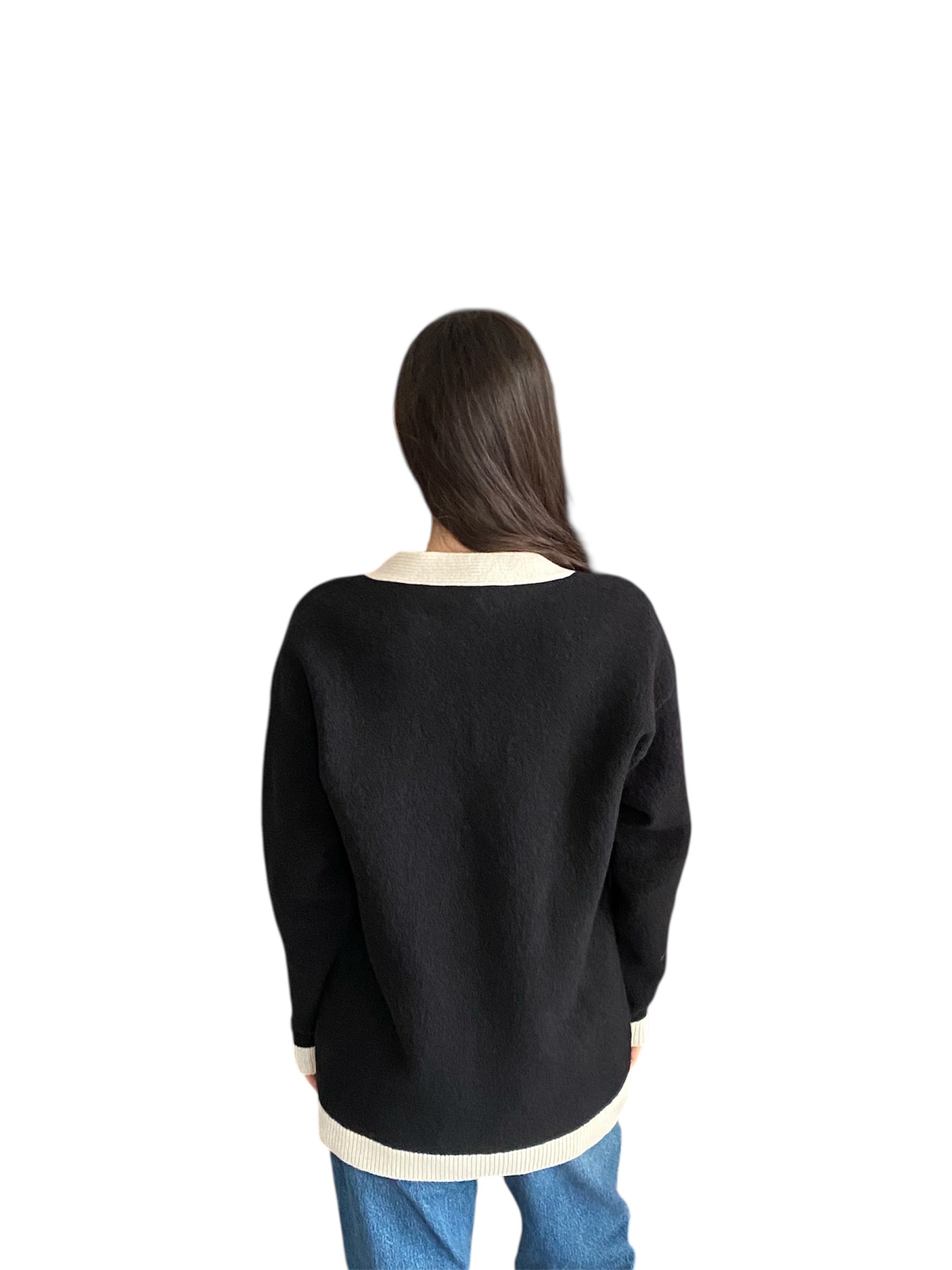 Rochas Two Tone Black & White igan - M
