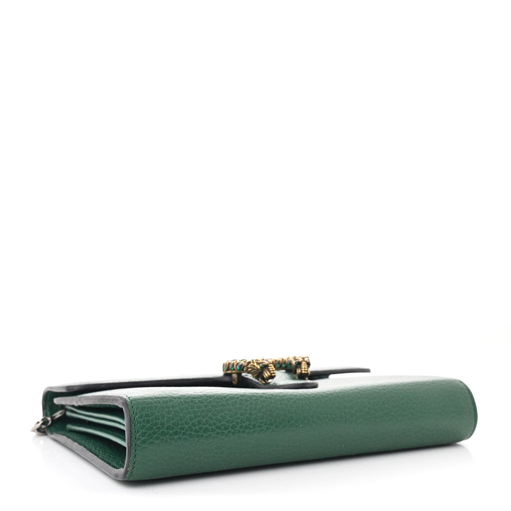 Calfskin Mini Dionysus Chain Wallet Emerald