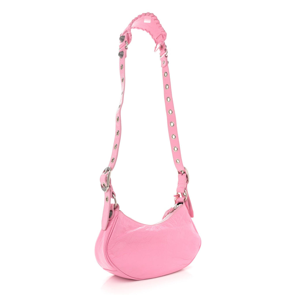 Agneau Arena Le Cagole Shoulder Bag XS Candy Pink
