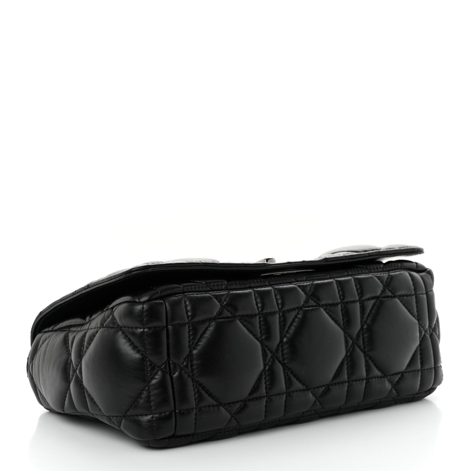 Calfskin Macrocannage Medium Caro Bag Black