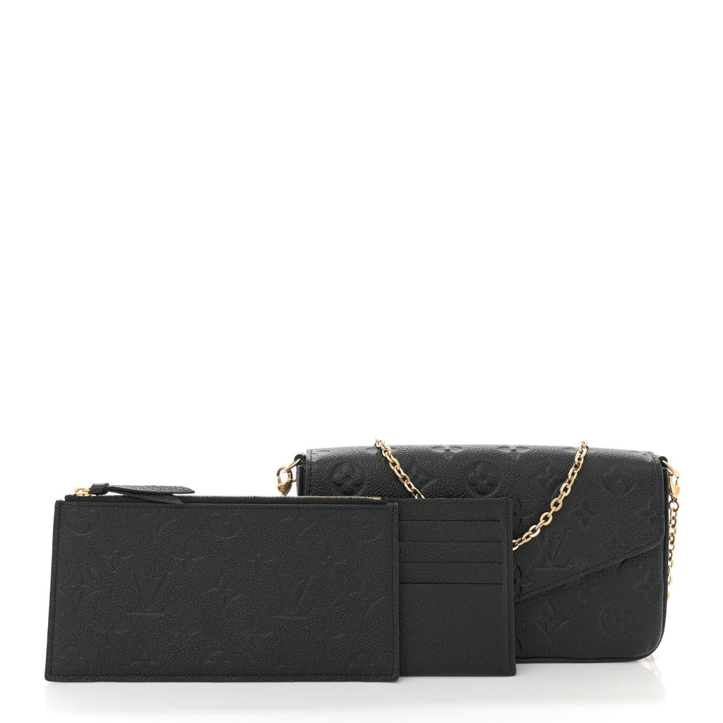 Empreinte Pochette Felicie Chain Wallet Black