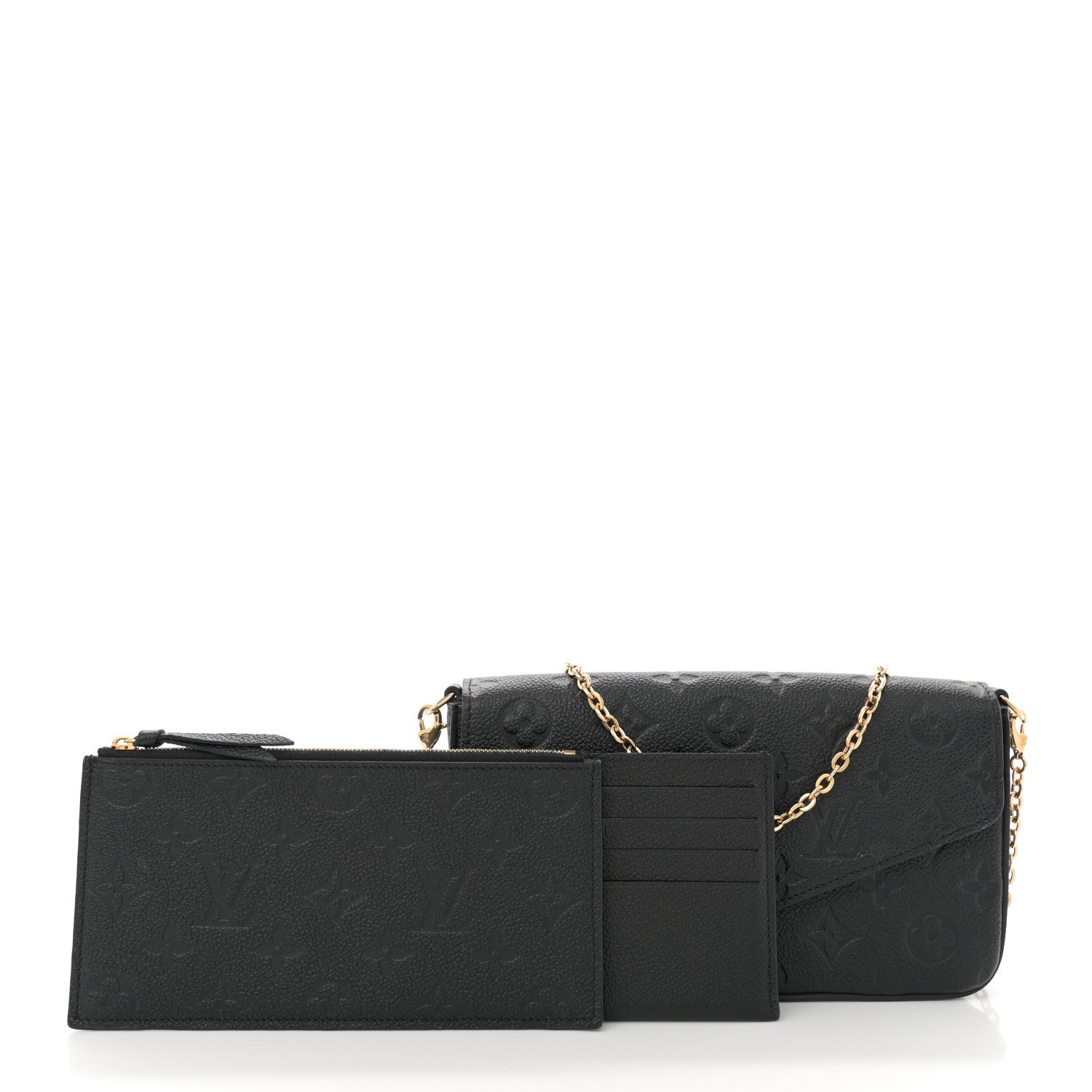 Empreinte Pochette Felicie Chain Wallet Black