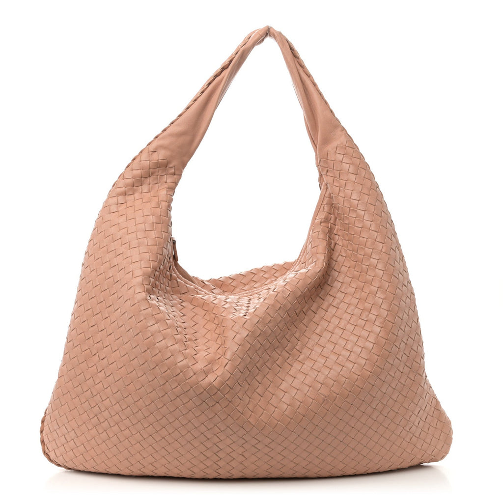 Nappa Intrecciato Maxi Veneta Hobo Dahlia