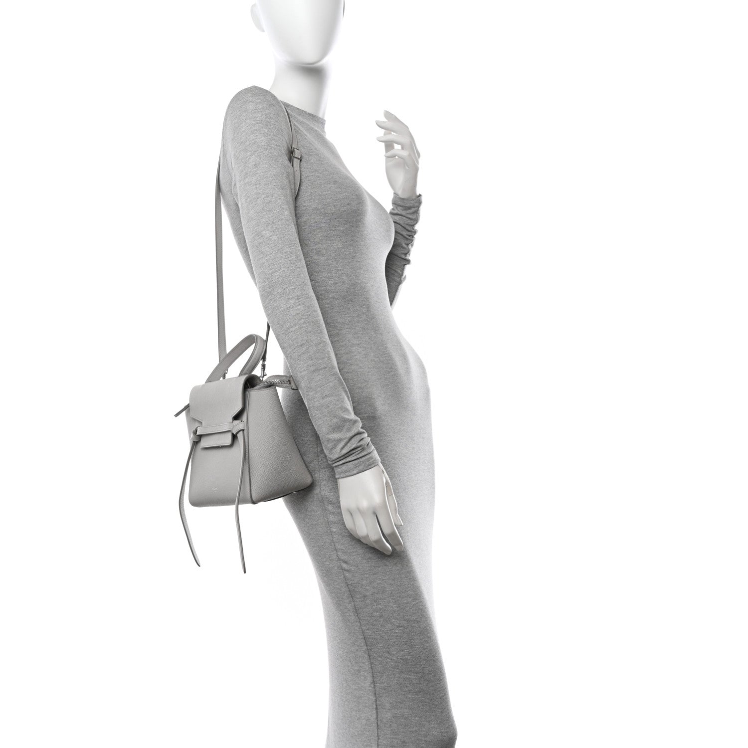 Grained Calfskin Nano Belt Bag Mineral
