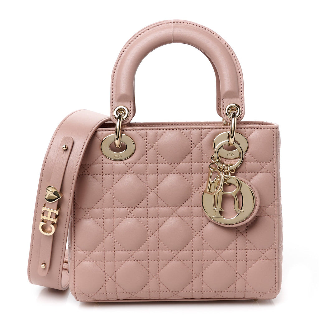 Lambskin Cannage Small My ABCDior Lady Dior Blush