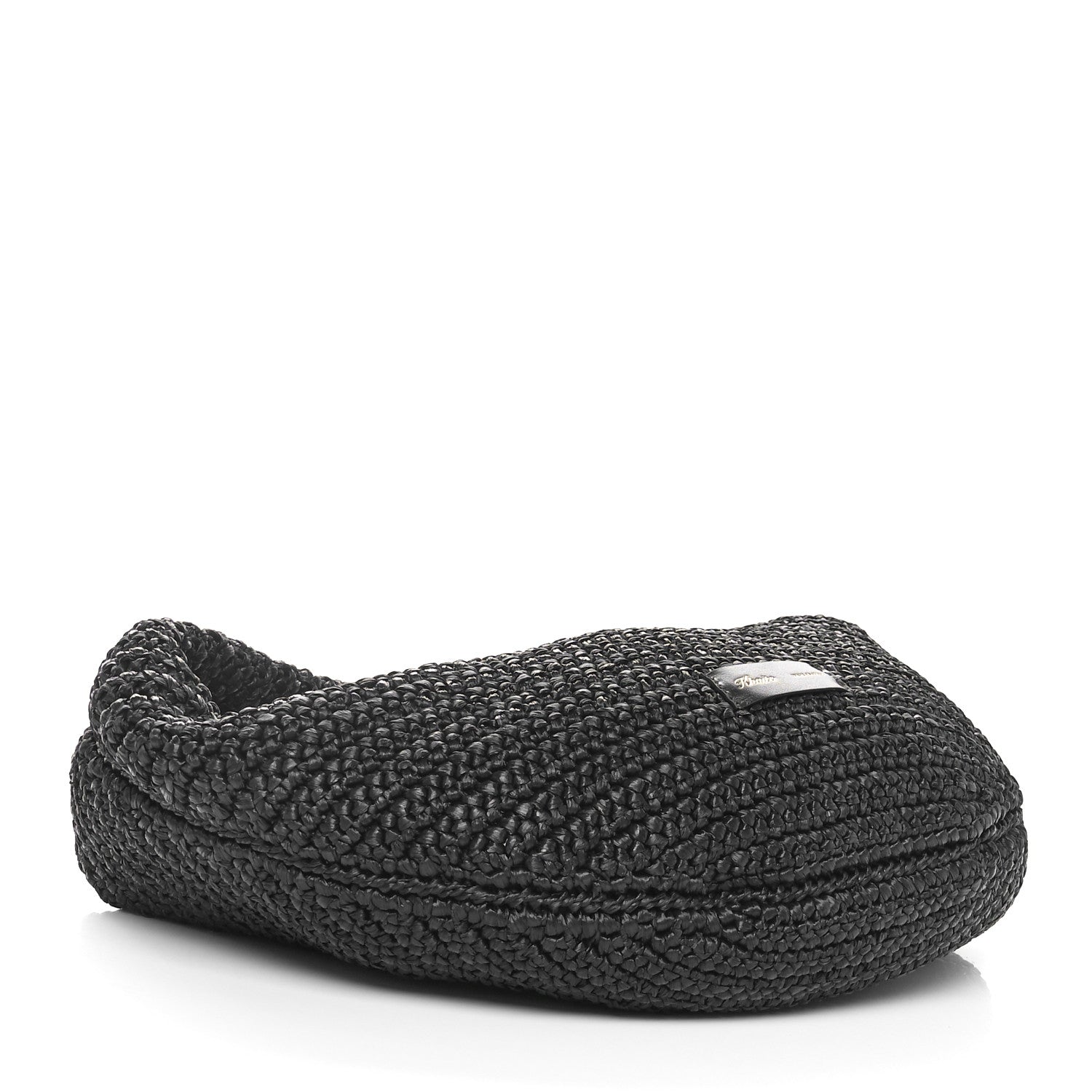Raffia Olivia Hobo Black