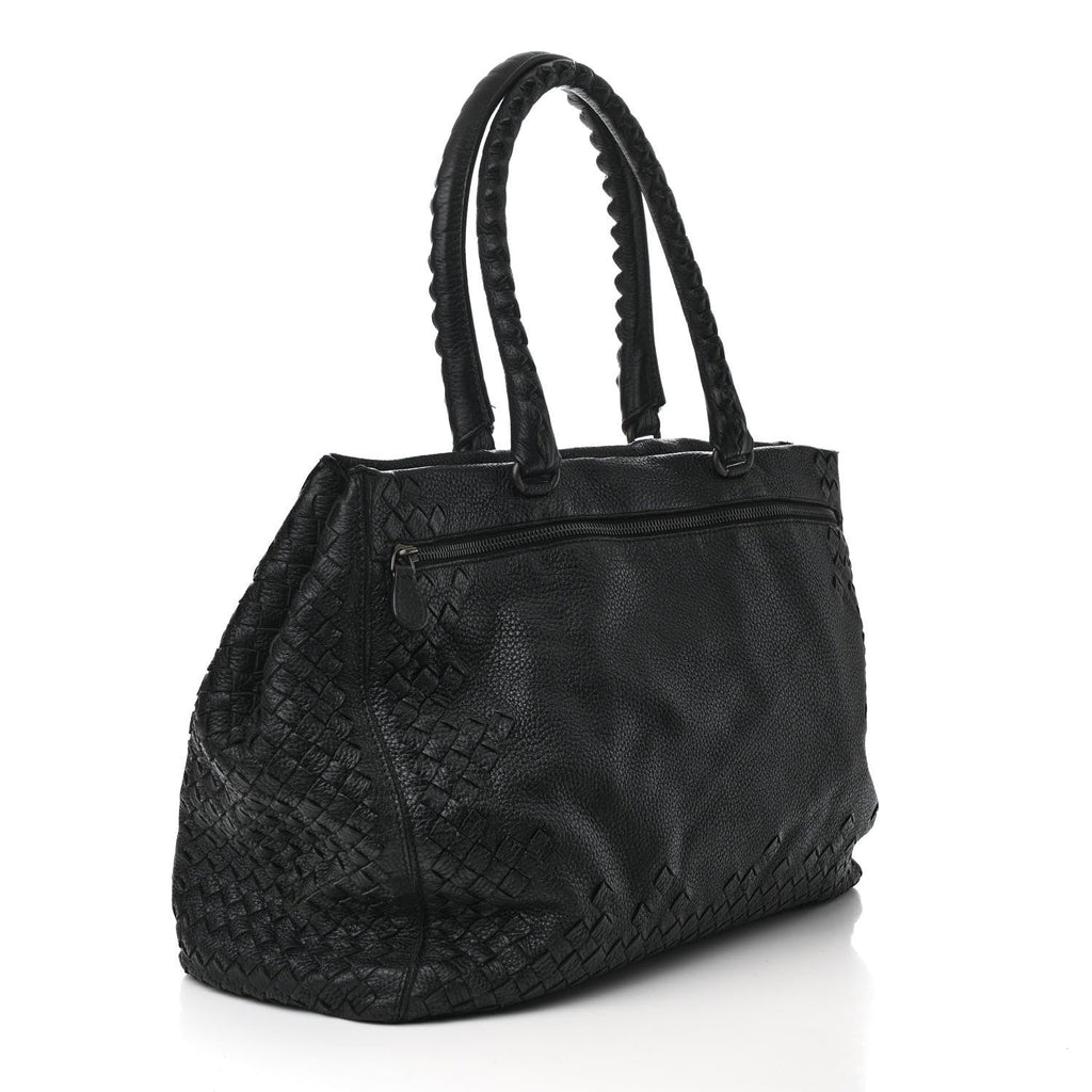 Nappa Intrecciato Tote Black