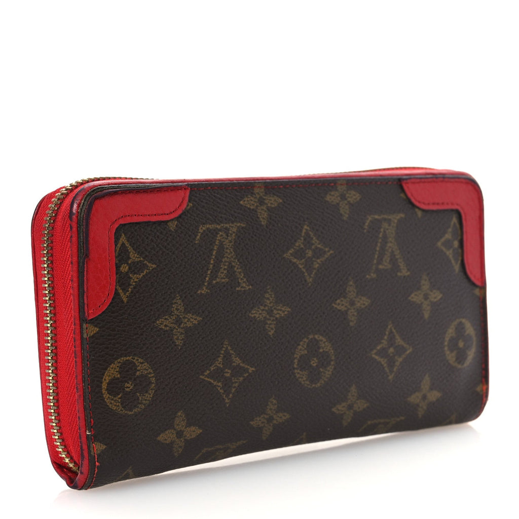 Monogram Retiro Zippy Wallet Cherry