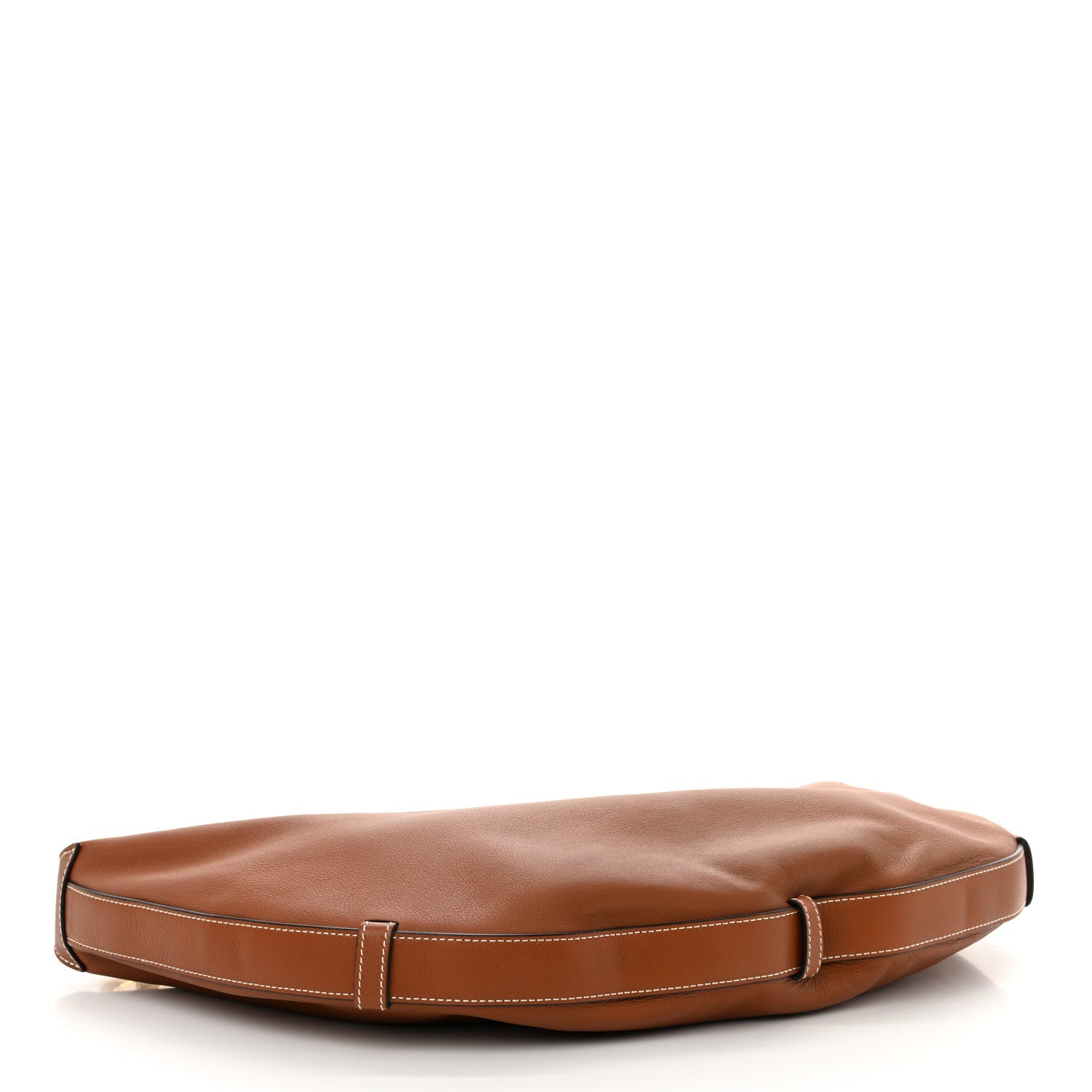 Supple Calfskin Medium Strap Leandre Shoulder Bag Brown