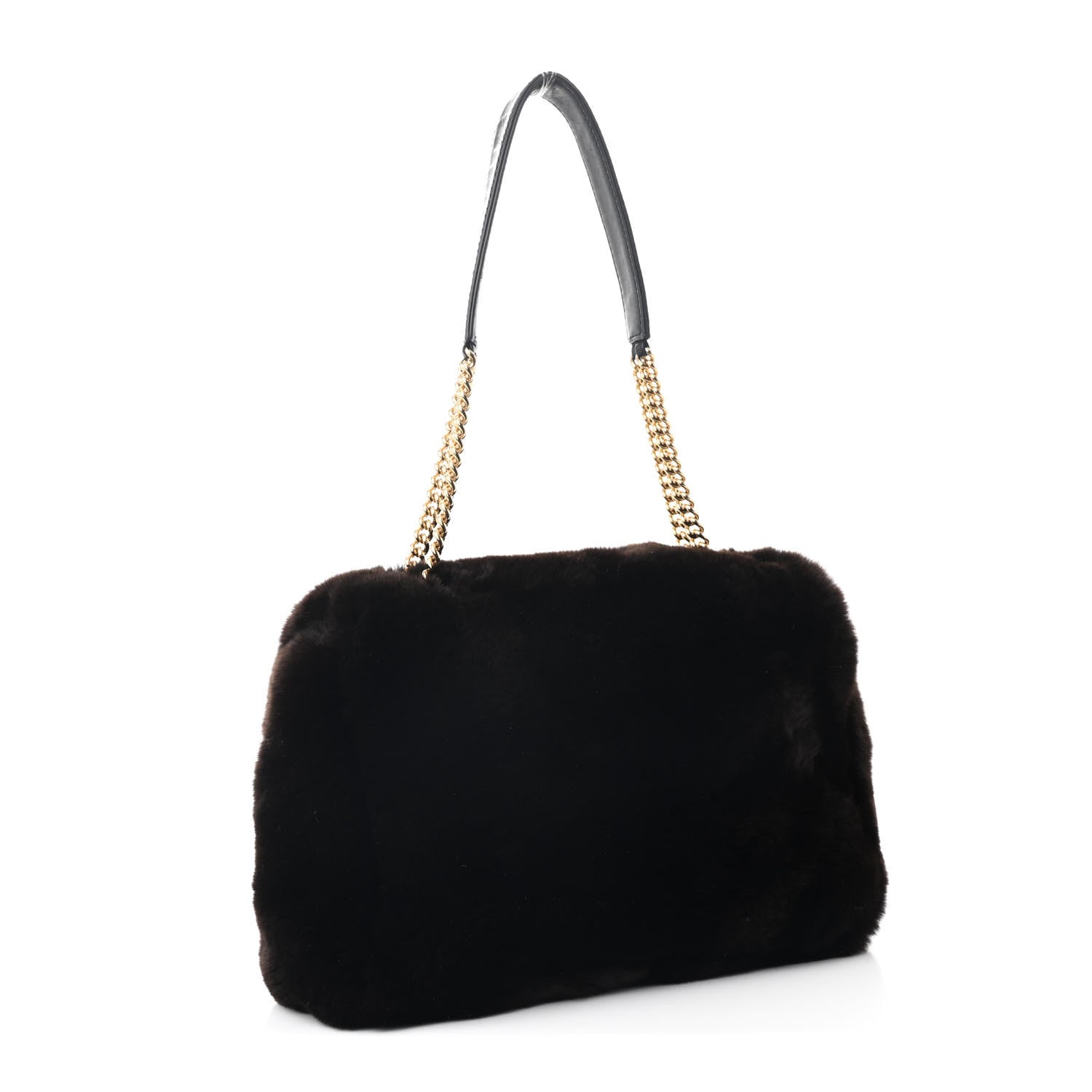 Rabbit Fur Flap Brown