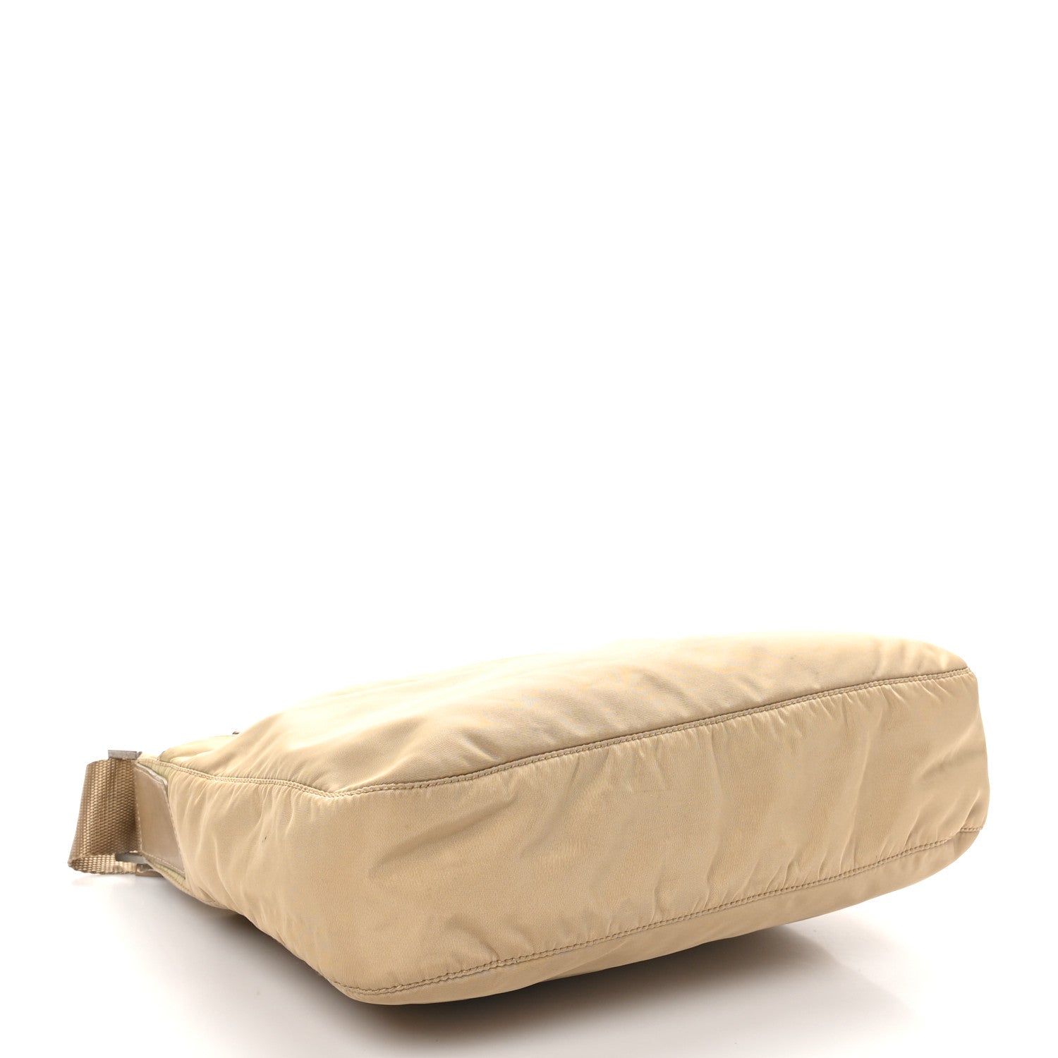 Nylon Tessuto Vela Messenger Bag Beige