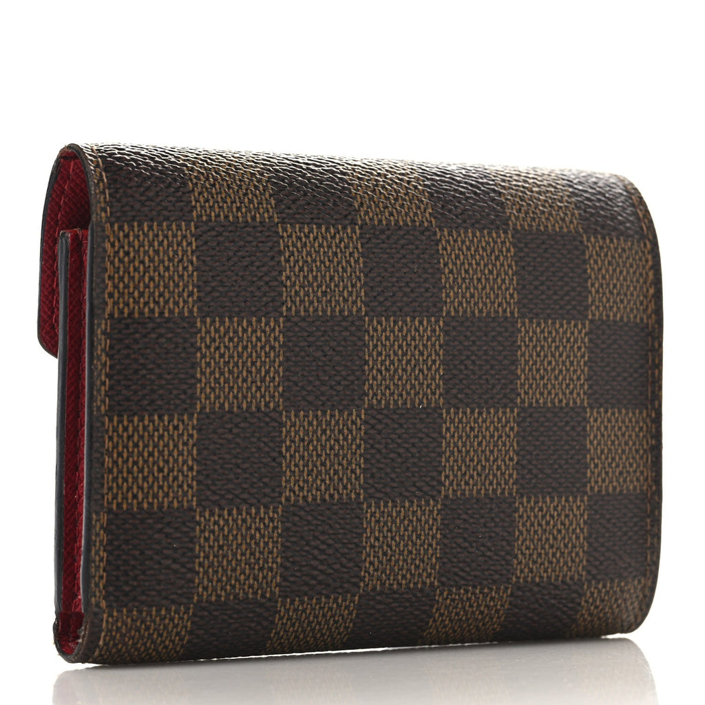 Damier Ebene Victorine Wallet Cherry
