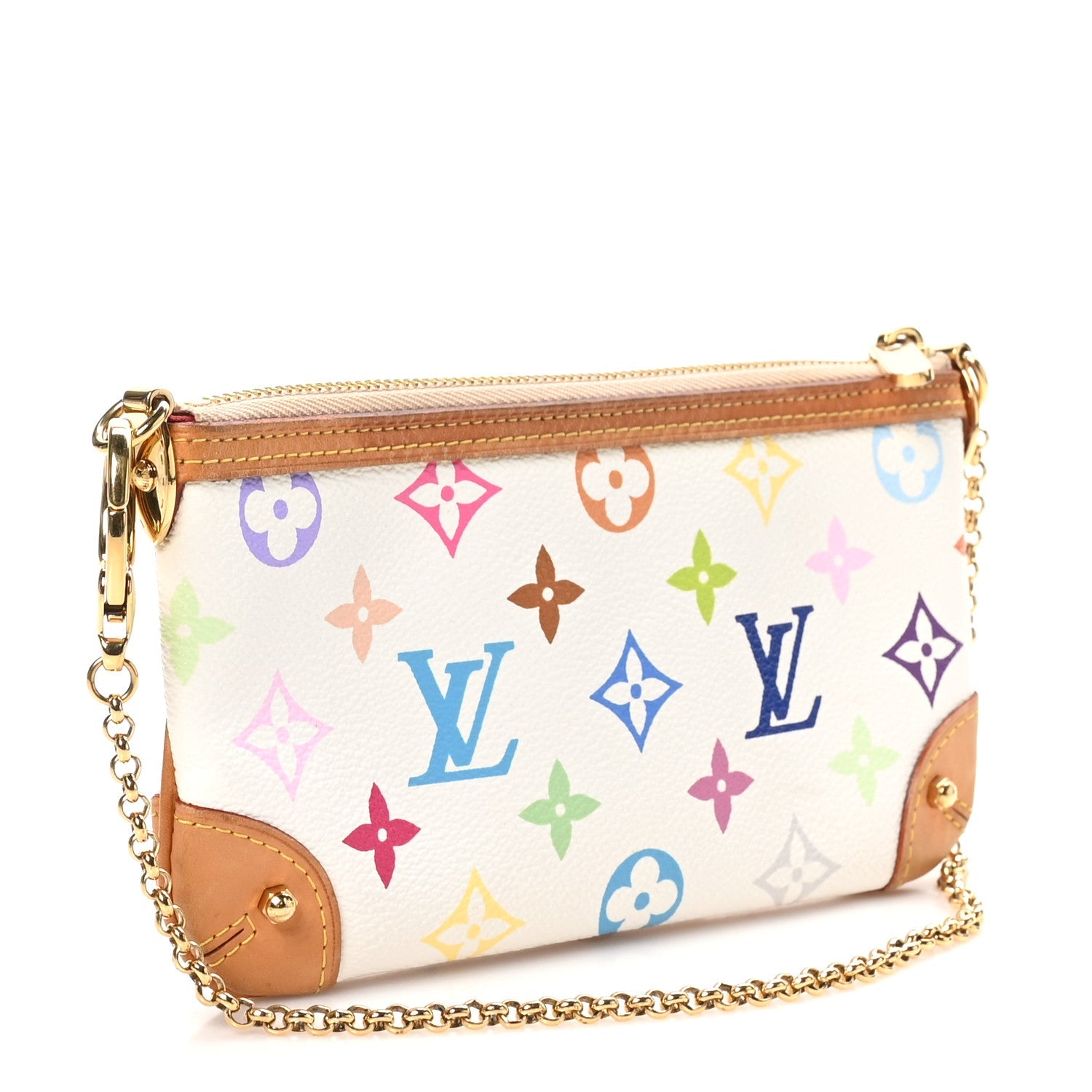 Monogram Multicolor Pochette Milla MM White