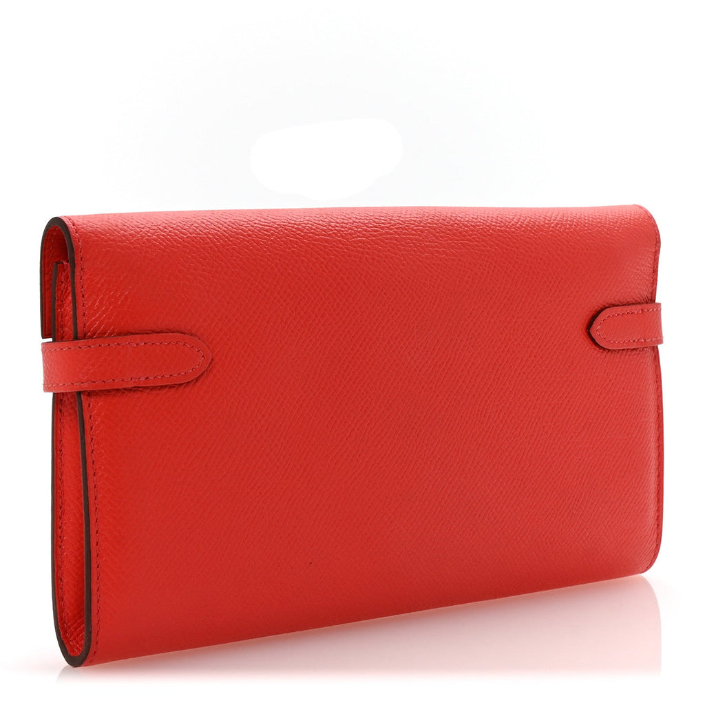 Epsom Kelly Longue Wallet Rose Jaipur
