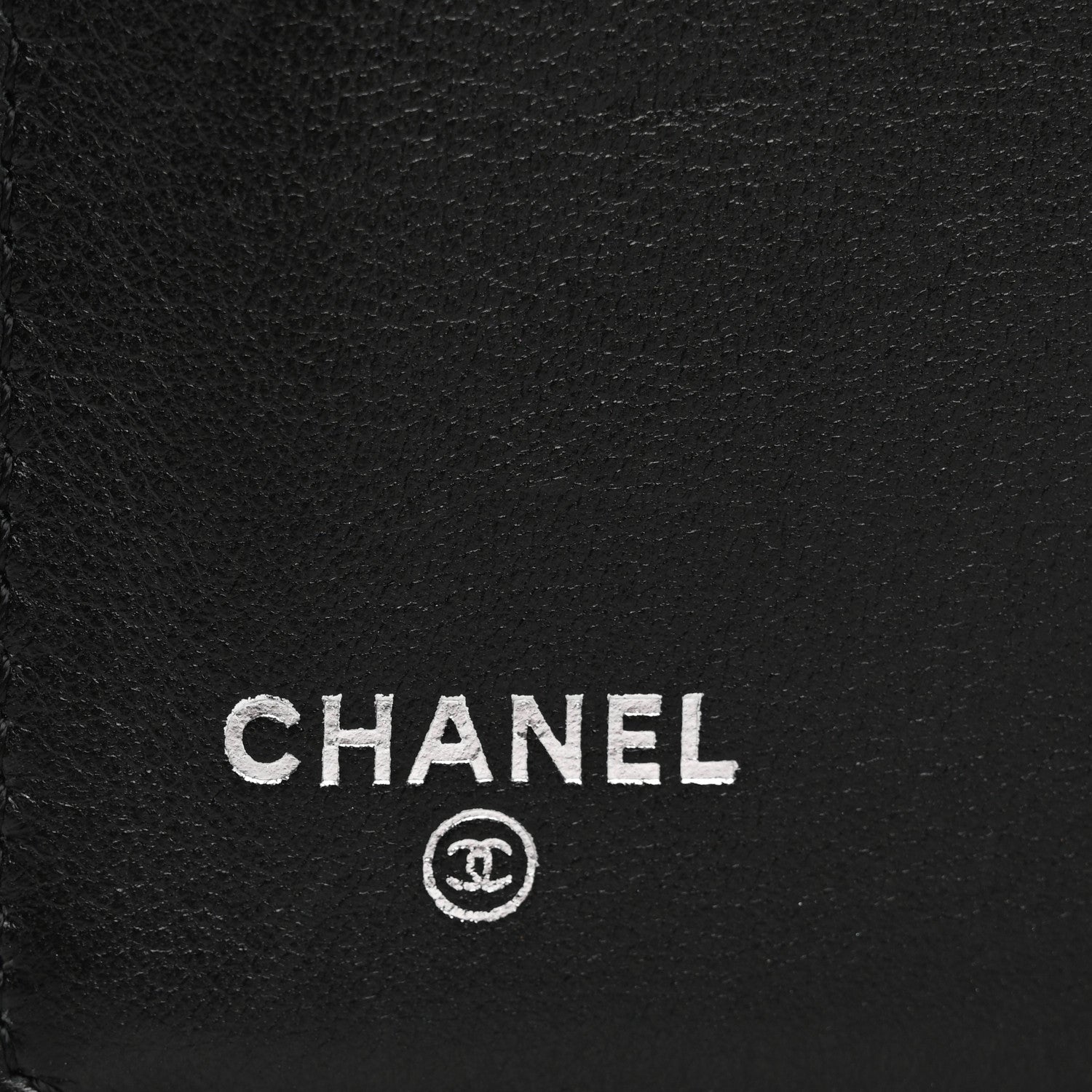 Glazed Calfskin Boy Yen Wallet Black