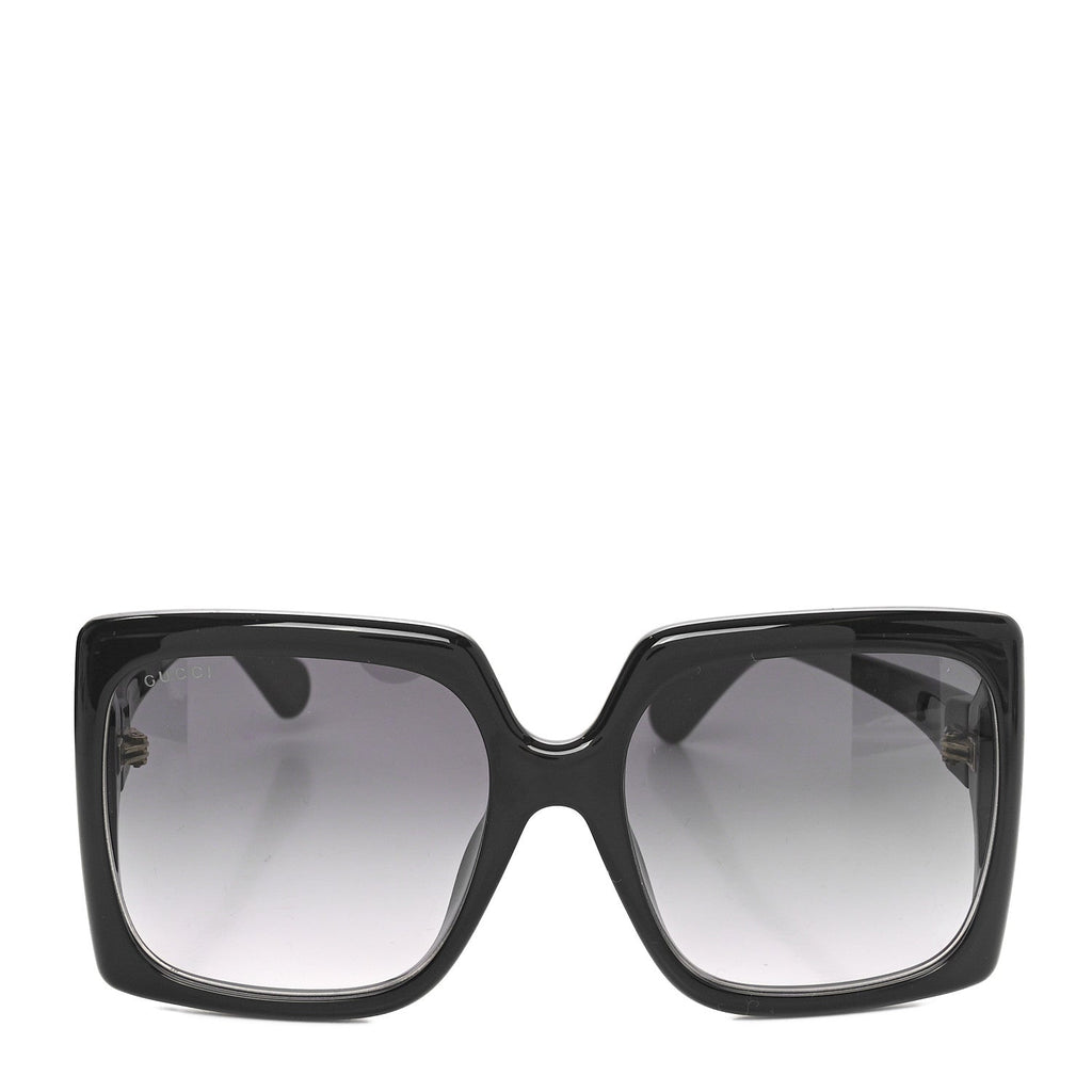 Acetate Square Frame Sunglasses GG0876S Black
