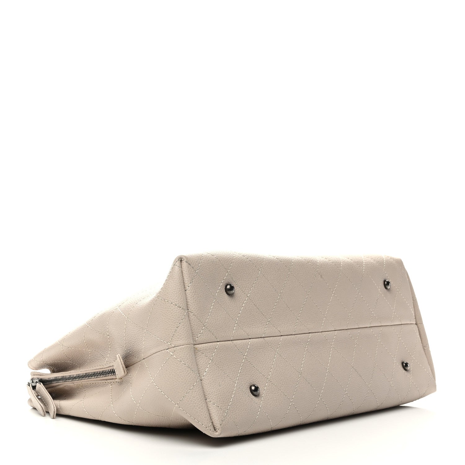 Grained Vegetal Calfskin Urban Shopping Tote Light Beige