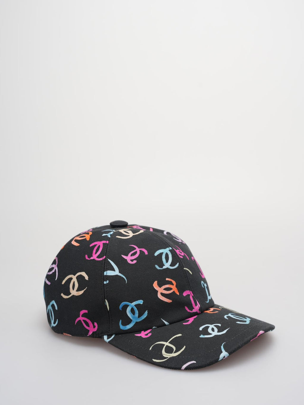Chanel Black Hat with multicolor CC Logos from the latest 24S collection