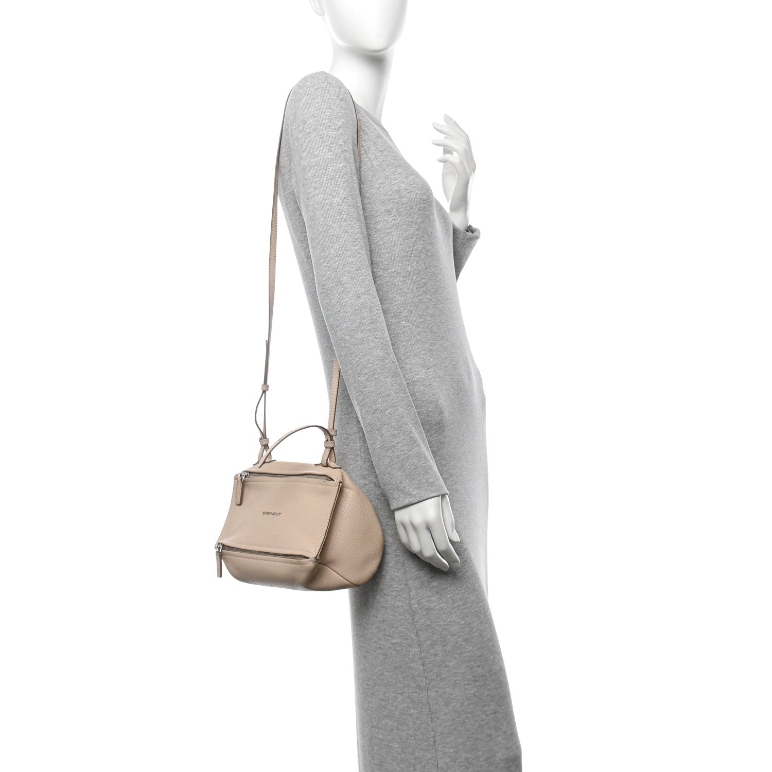 Sugar Goatskin Mini Pandora Beige