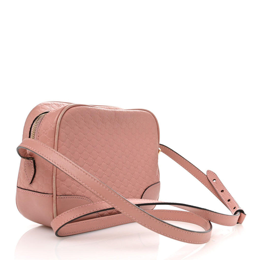 Soft Microguccissima Mini Bree Messenger Bag Soft Pink