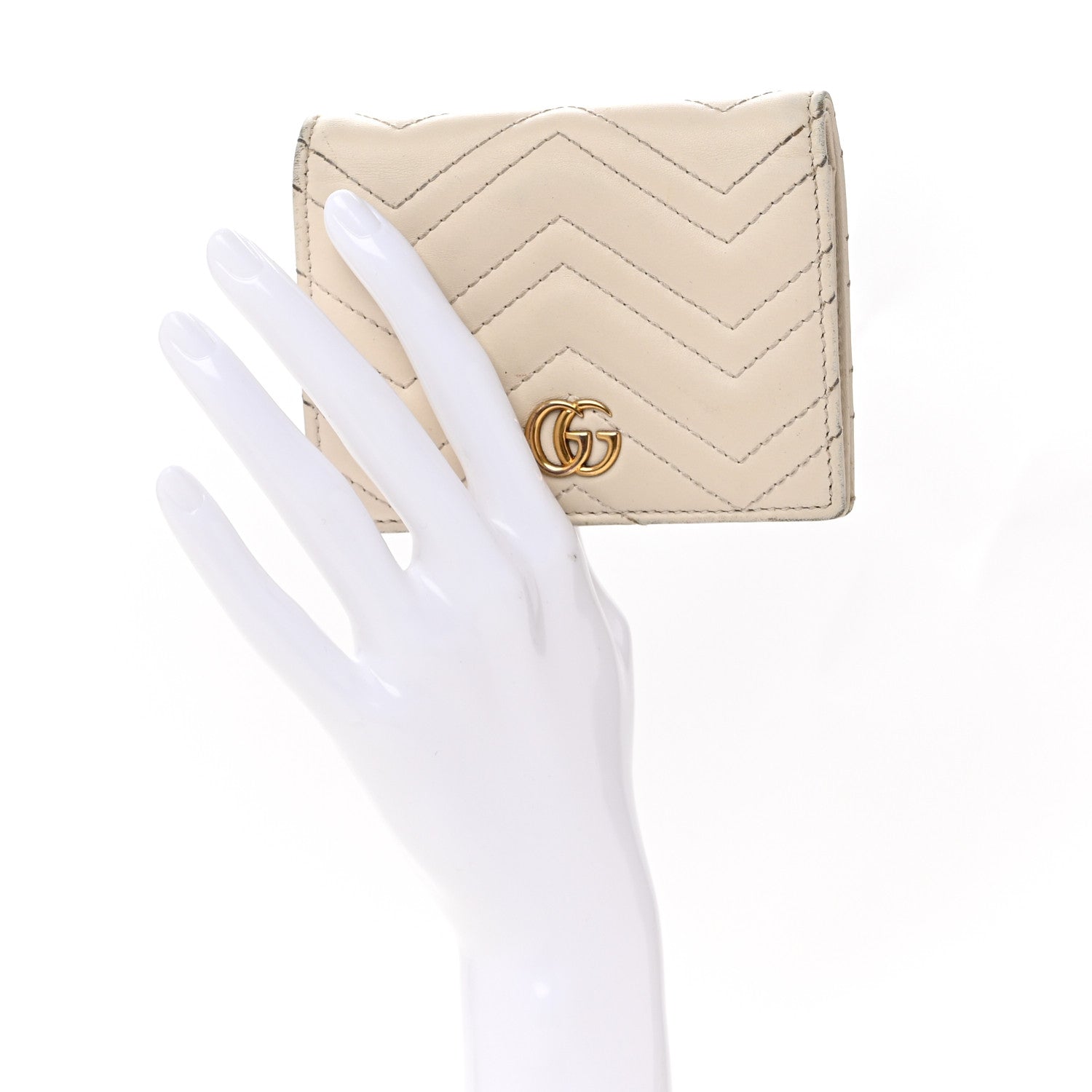 Calfskin Matelasse GG Marmont  Case White