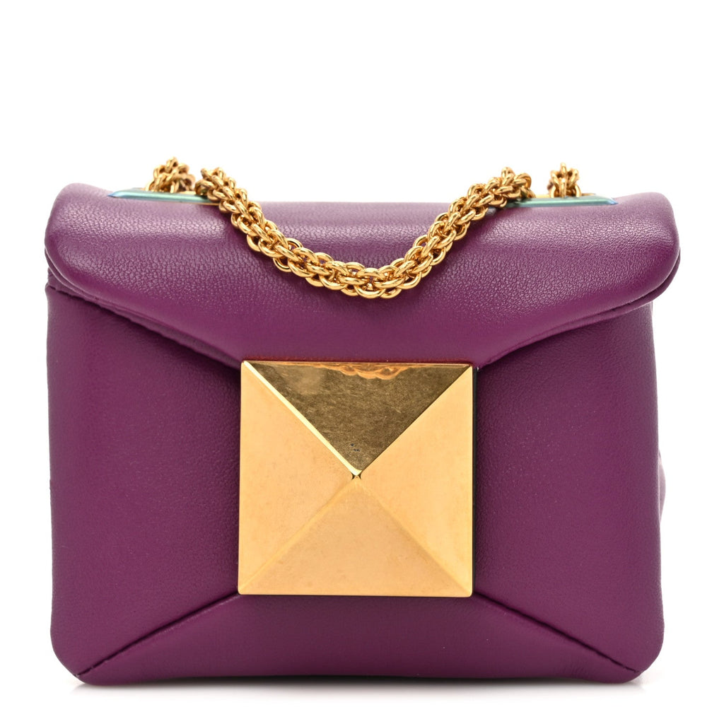 Nappa Micro One Stud Chain Bag Prune