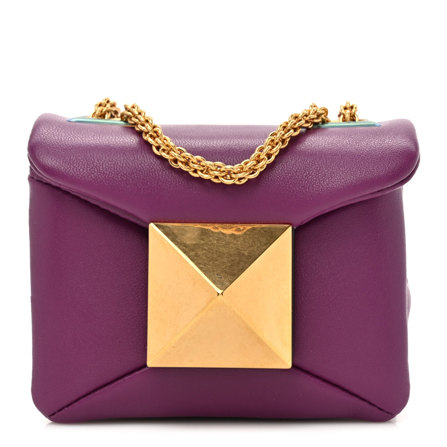 Nappa Micro One Stud Chain Bag Prune