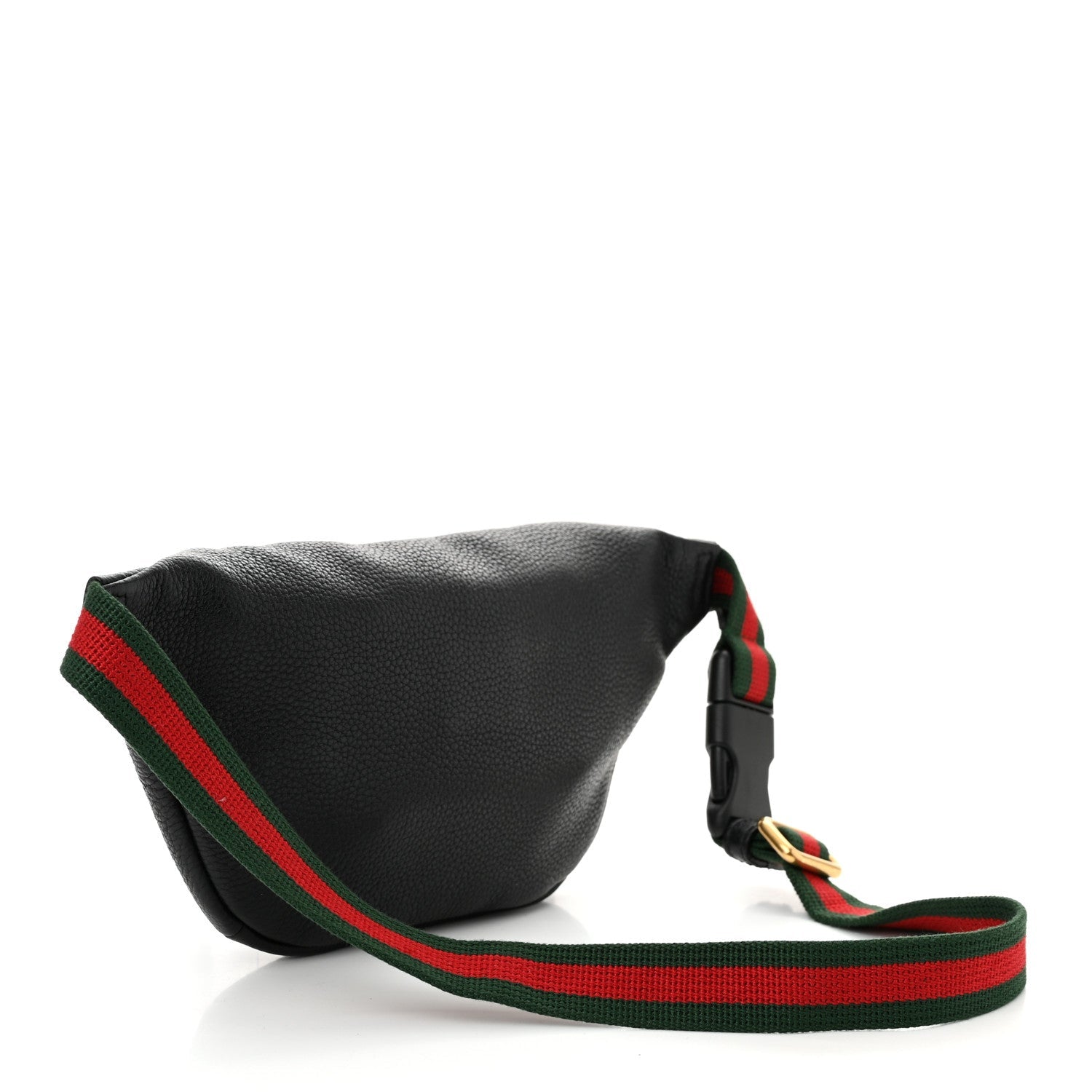 Grained Calfskin Small Logo Belt Bag Black